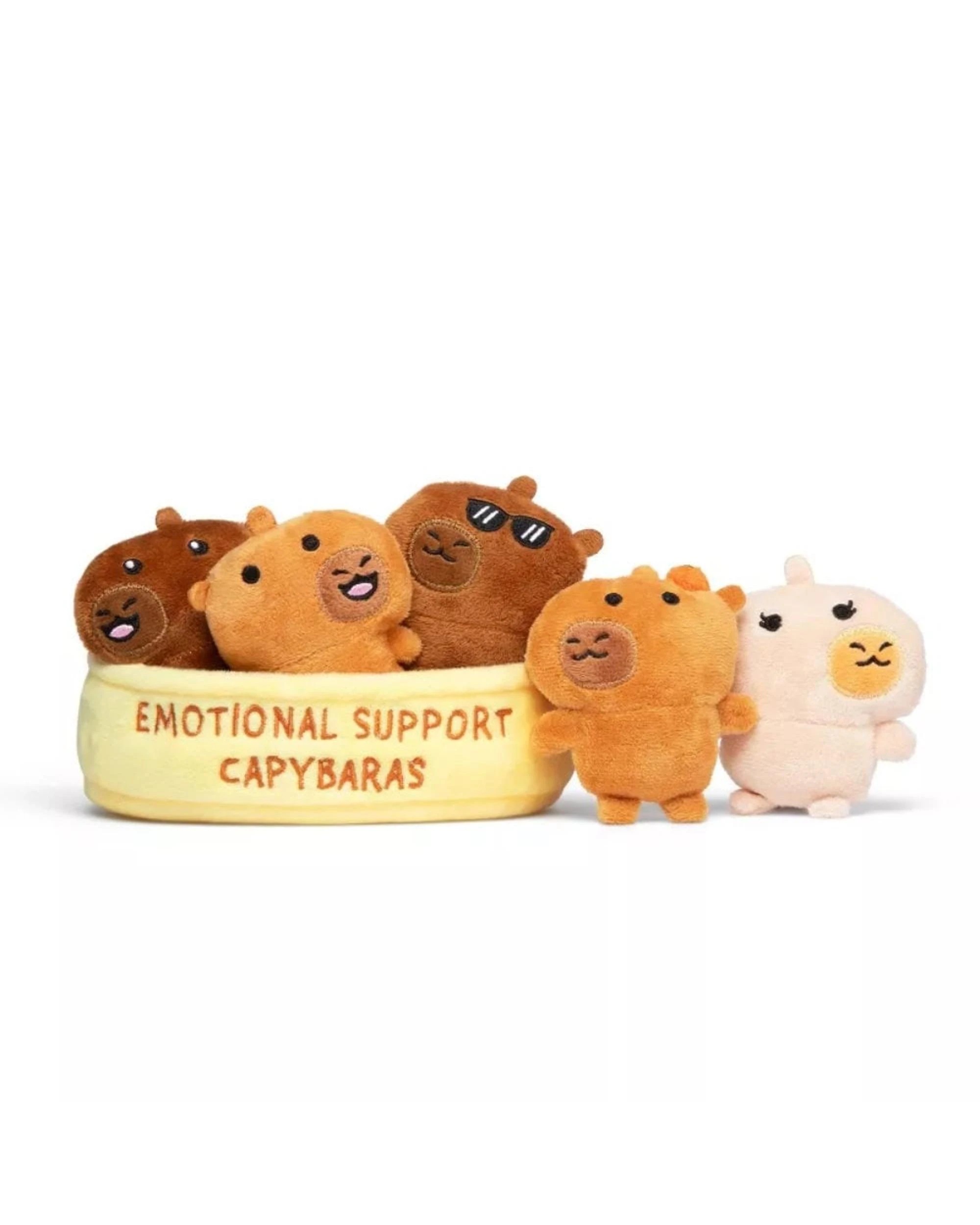 1 Emotional Support Capybaras Plush Set, 1 of 7