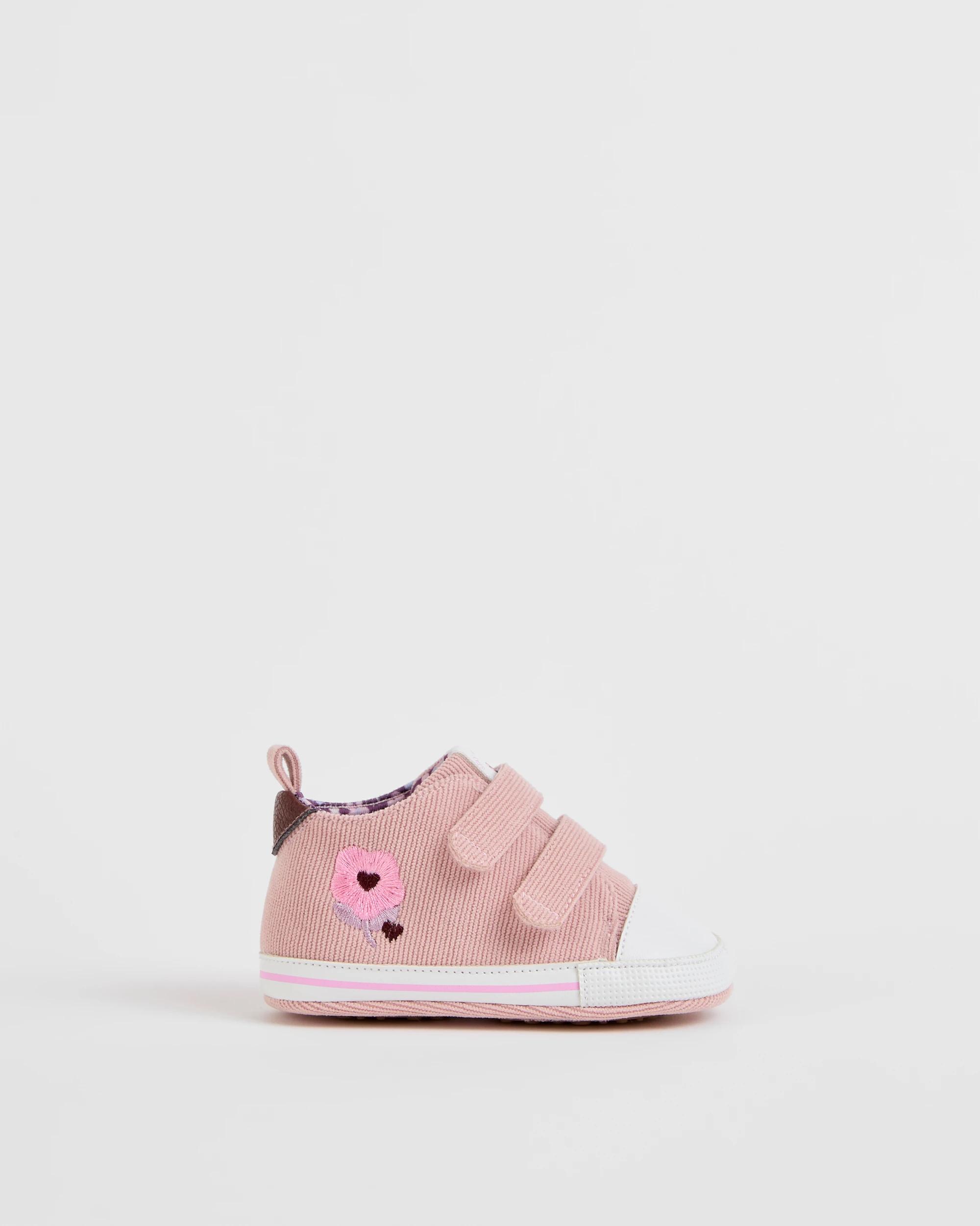 1 Target Baby Pre Walker Embroidered Soft Sole Shoes PINK, 1 of 3