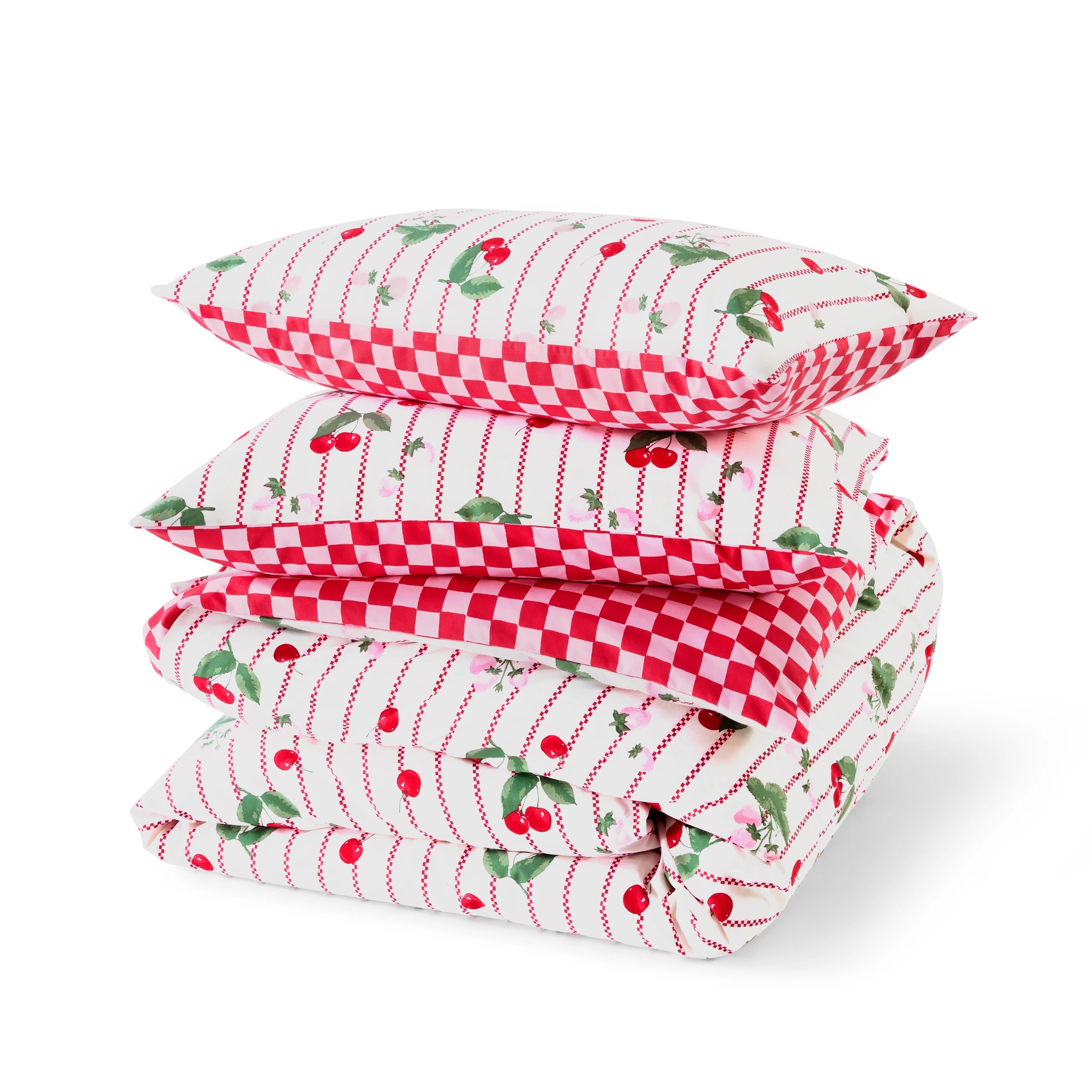 6 Berries Cotton Rich Reversible Quilt Cover Set - King Bed, 6 of 8