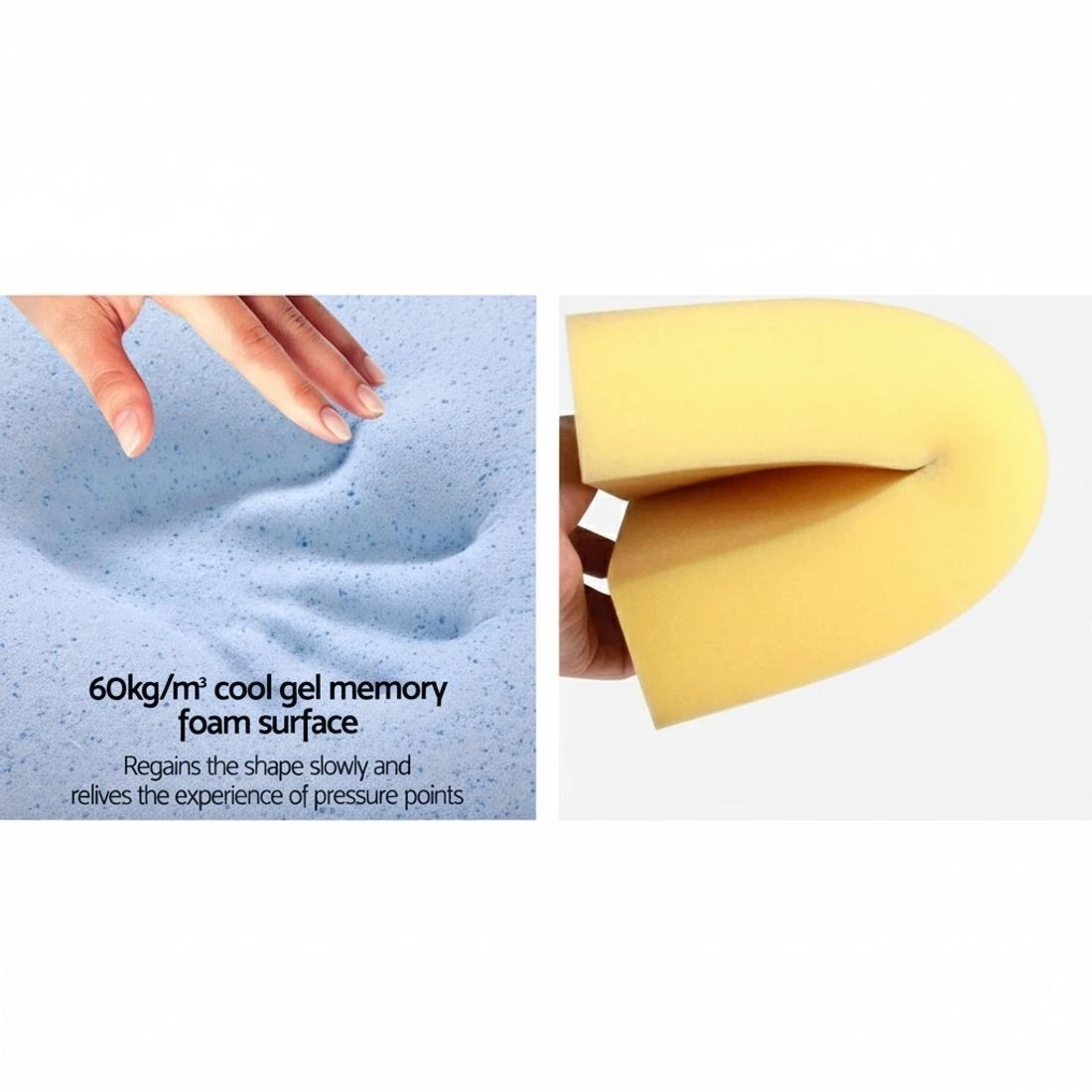 5 Giselle Bedding Wedge Pillow  Twin Pack - Beige, 5 of 6