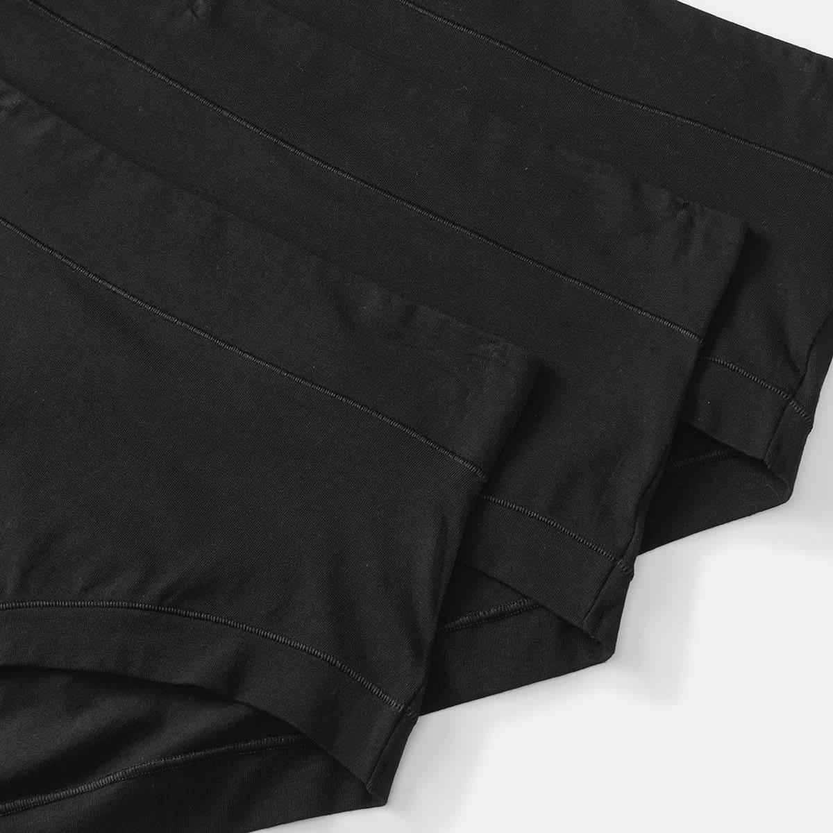 2 3 Pack Cotton Stretch Comfort Full Briefs Black, 2 of 6