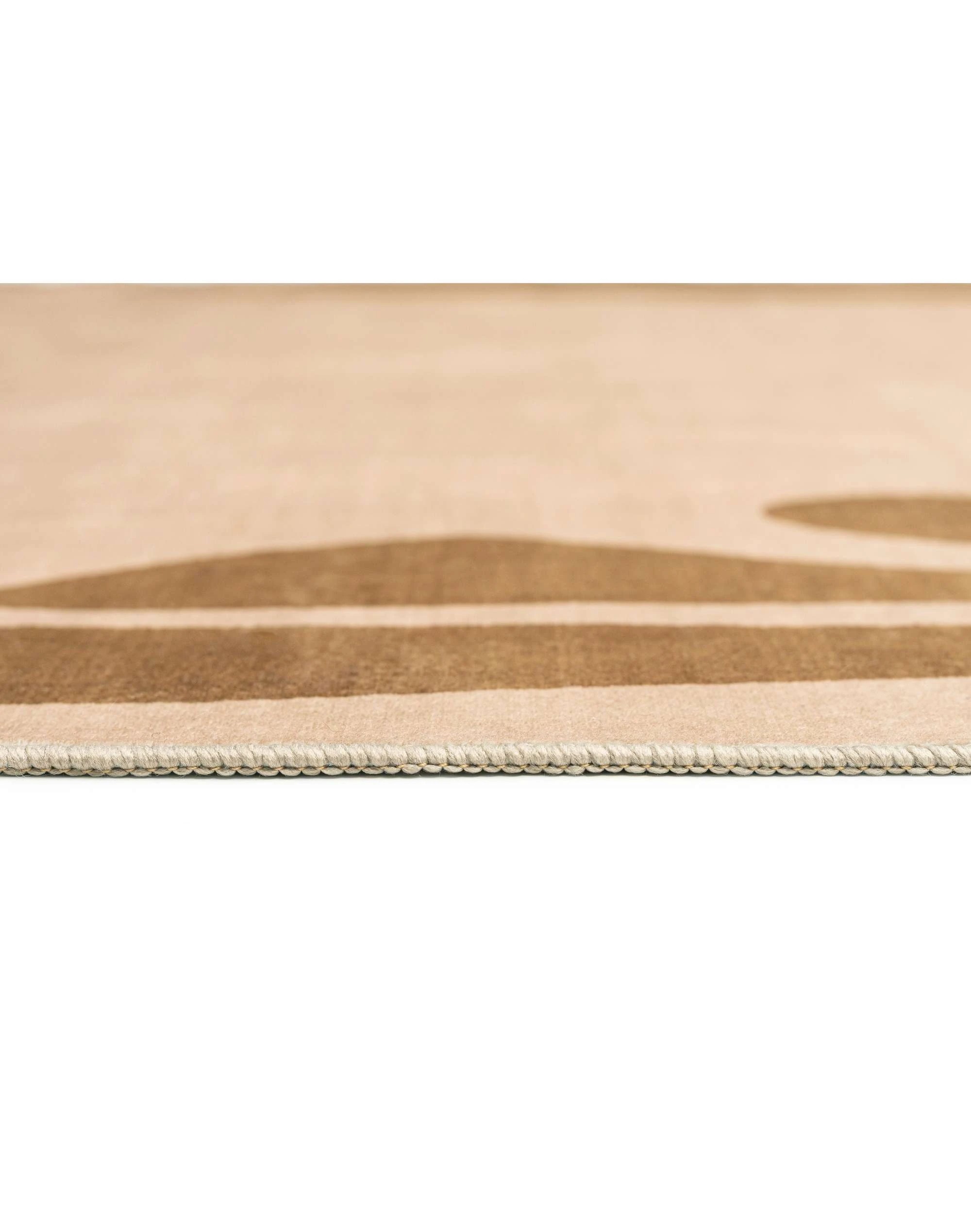 8 Loopsie Marbela Tonal Botanical Border Washable Rug-320cm x 230cm - Brown, 8 of 8