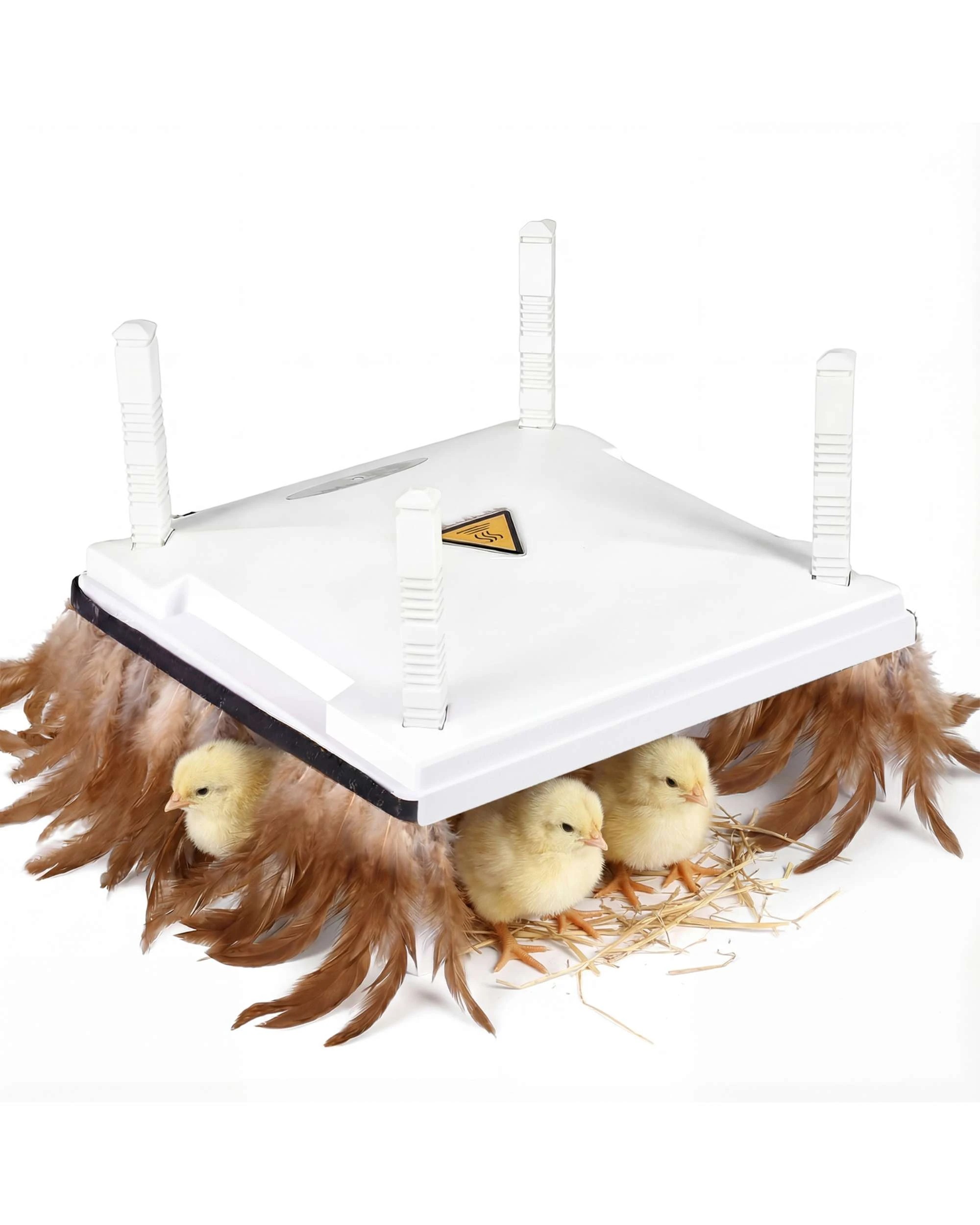 3 Advwin Chick Brooder Kit Heater Plate w/Feathers Feeder Waterer Set Adjustable Poultry, 3 of 10