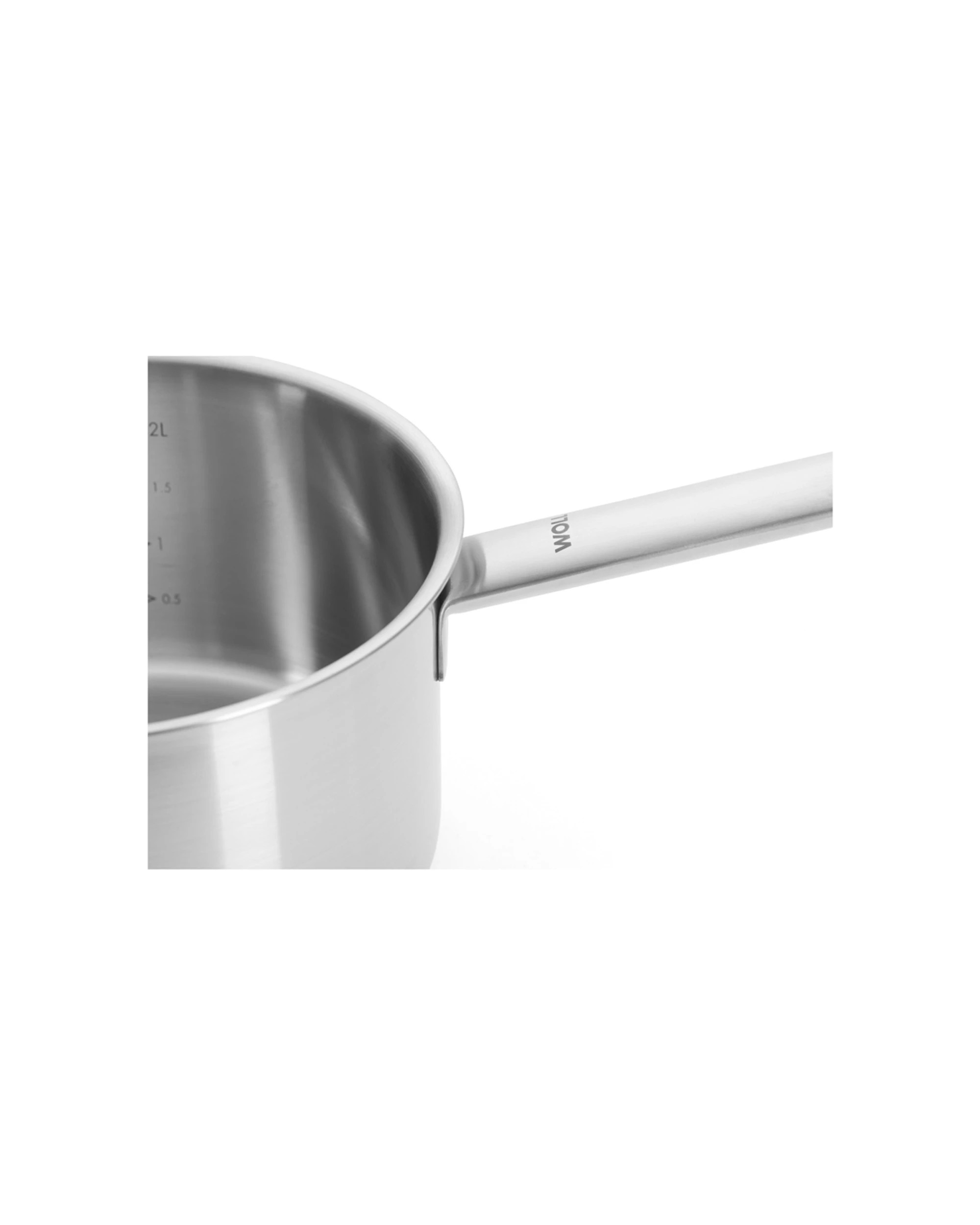 4 Woll Steel Saucepan With Lid 16cm 1.8L Premium Stainless Steel - Silver, 4 of 5
