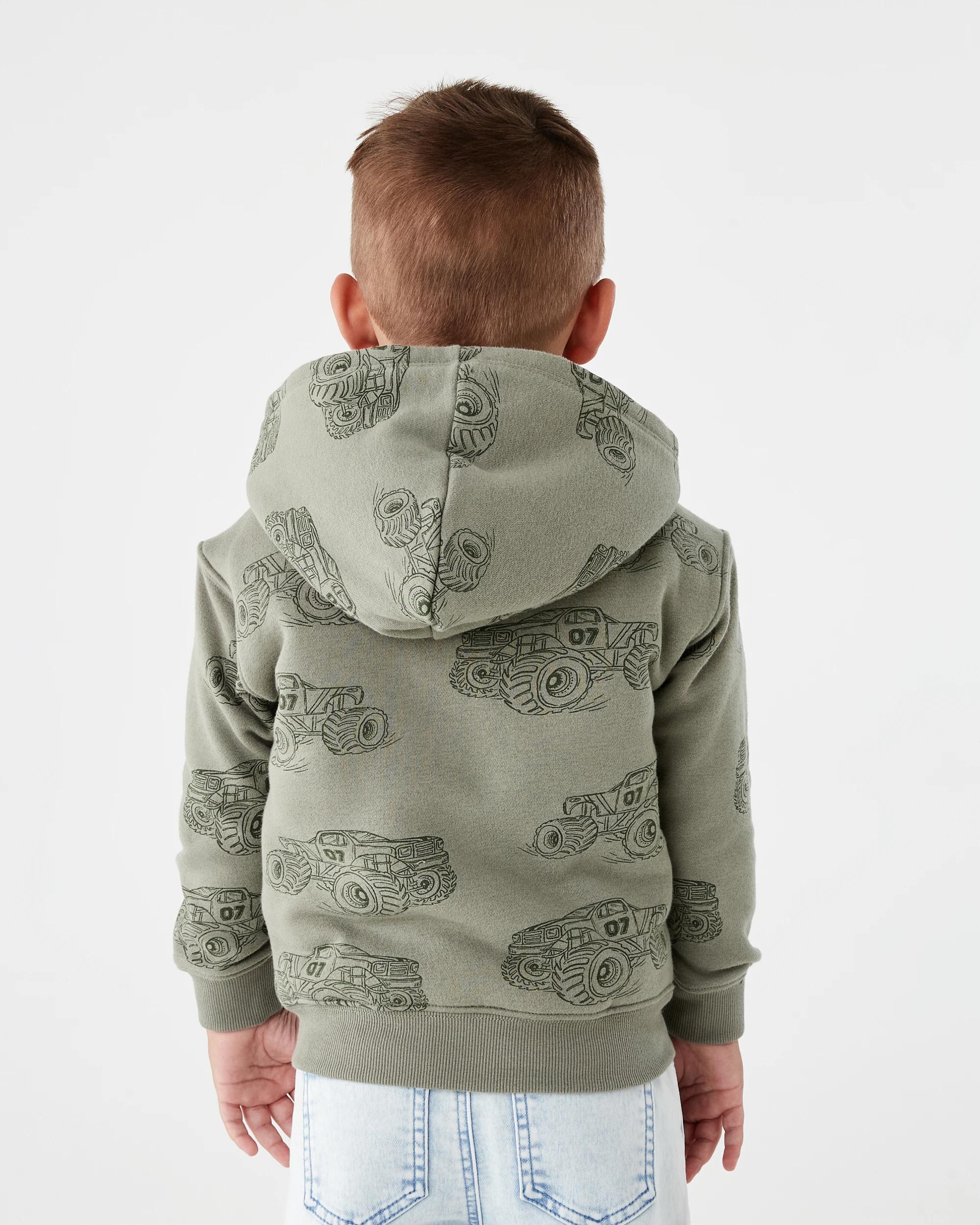 3 Sherpa Lined Hoodie Grn Truck, 3 of 10