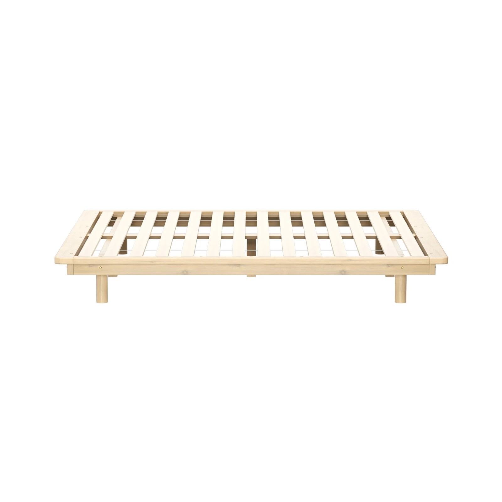 7 Oikiture Bed Frame King Size Wooden Bed Base Timber Floating Beds
 - Natural, 7 of 10