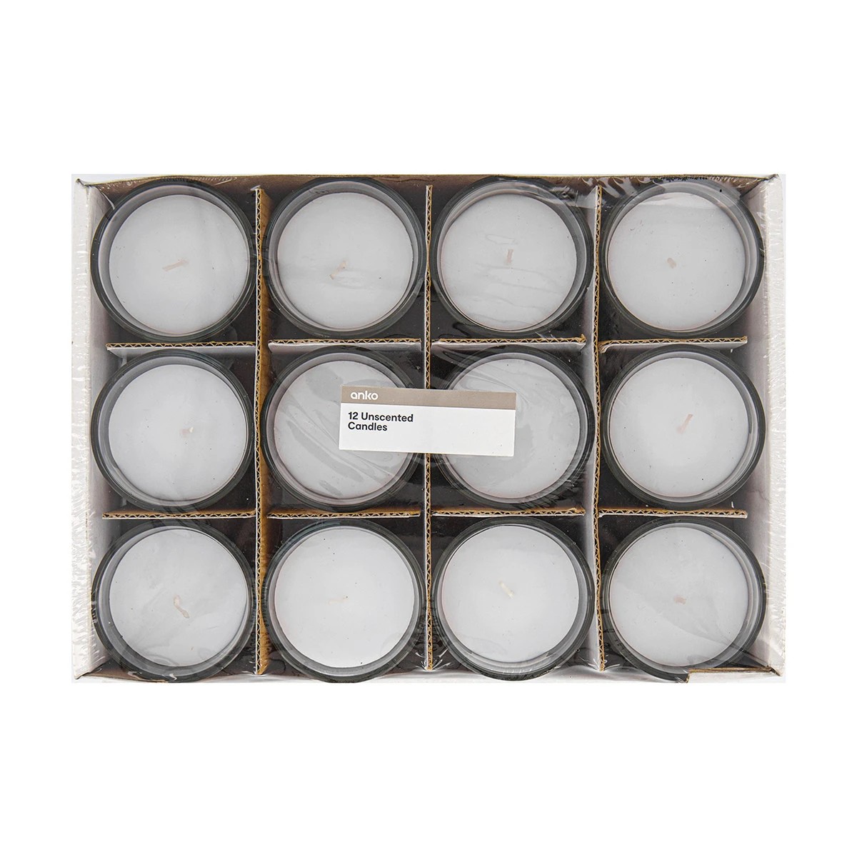 7 Unscented Candles - Pack of 12, 7 of 8