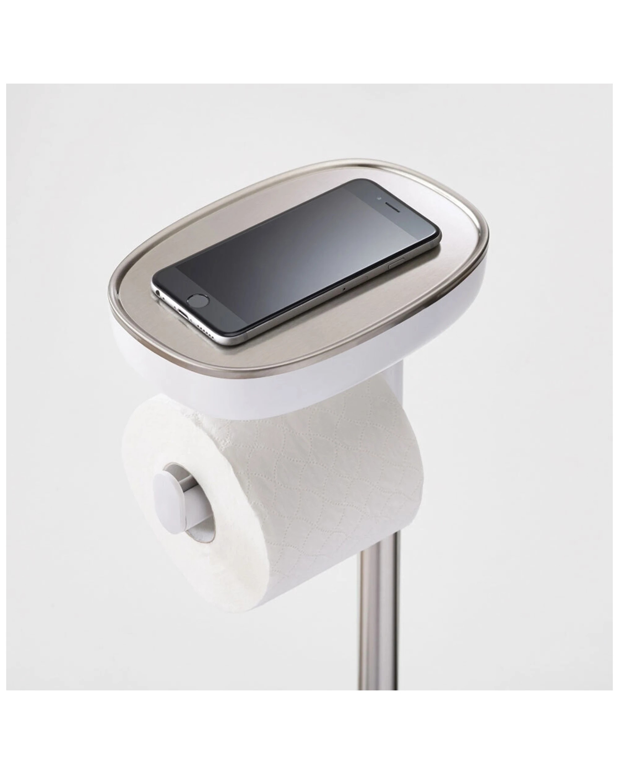 4 Joseph Joseph Easy-store Toilet Paper Stand Steel Storage Organiser 68cm
 - Silver, 4 of 7