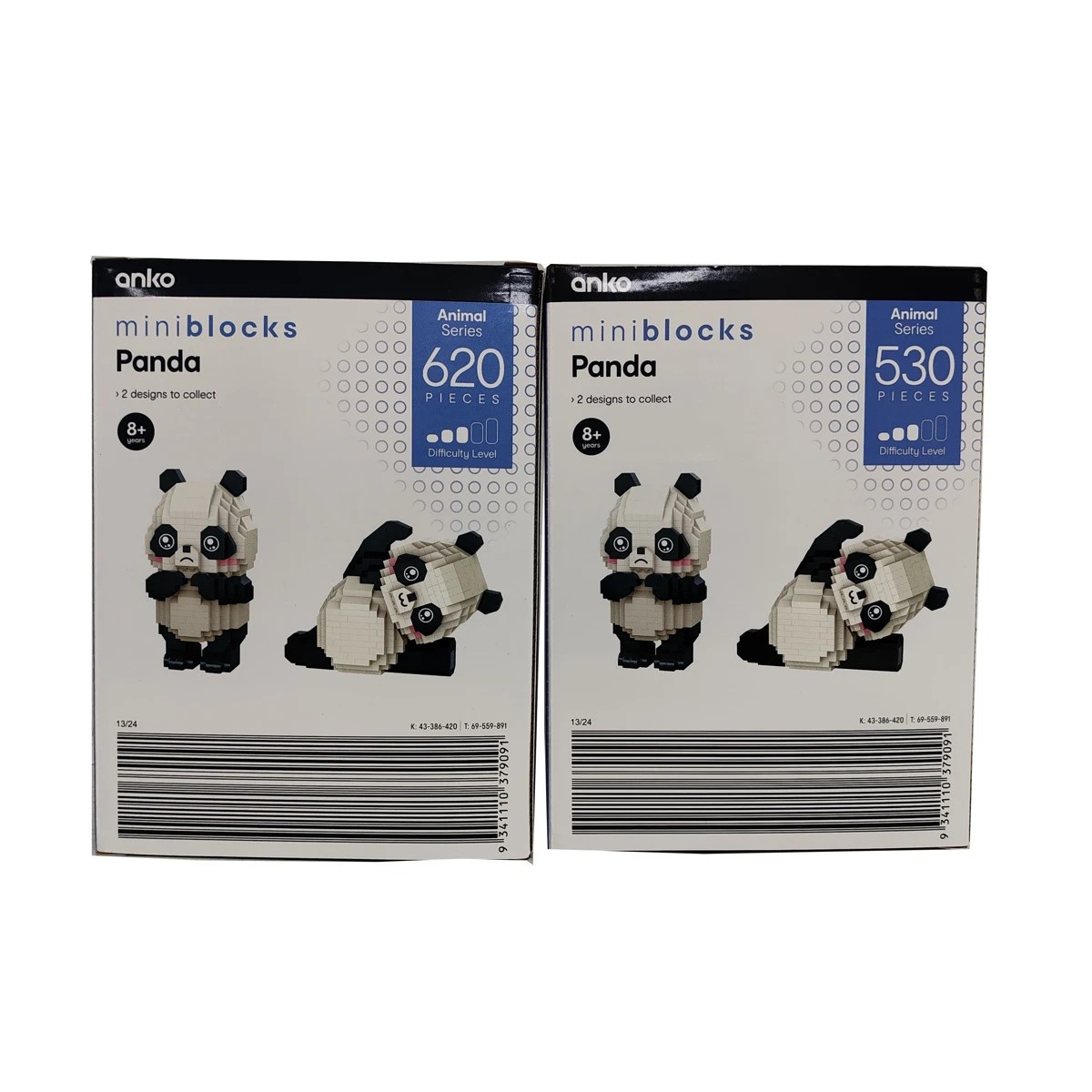 6 Mini Blocks Animal Series: Panda - Assorted, 6 of 6