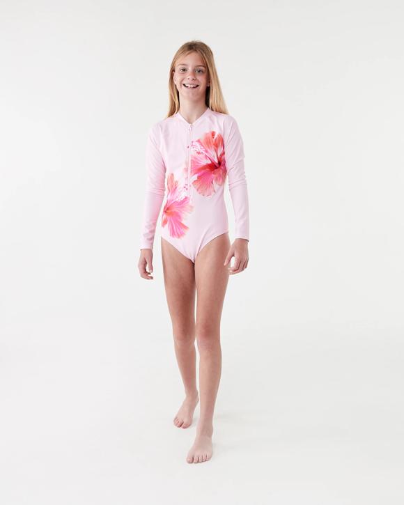 Long Sleeve Zip Swimsuit