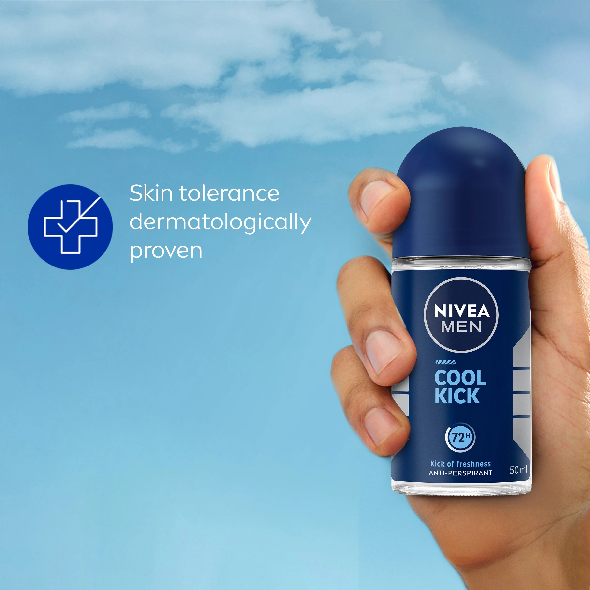 6 Nivea Men Cool Kick Anti-Perspirant Roll-On Deodorant, 6 of 8