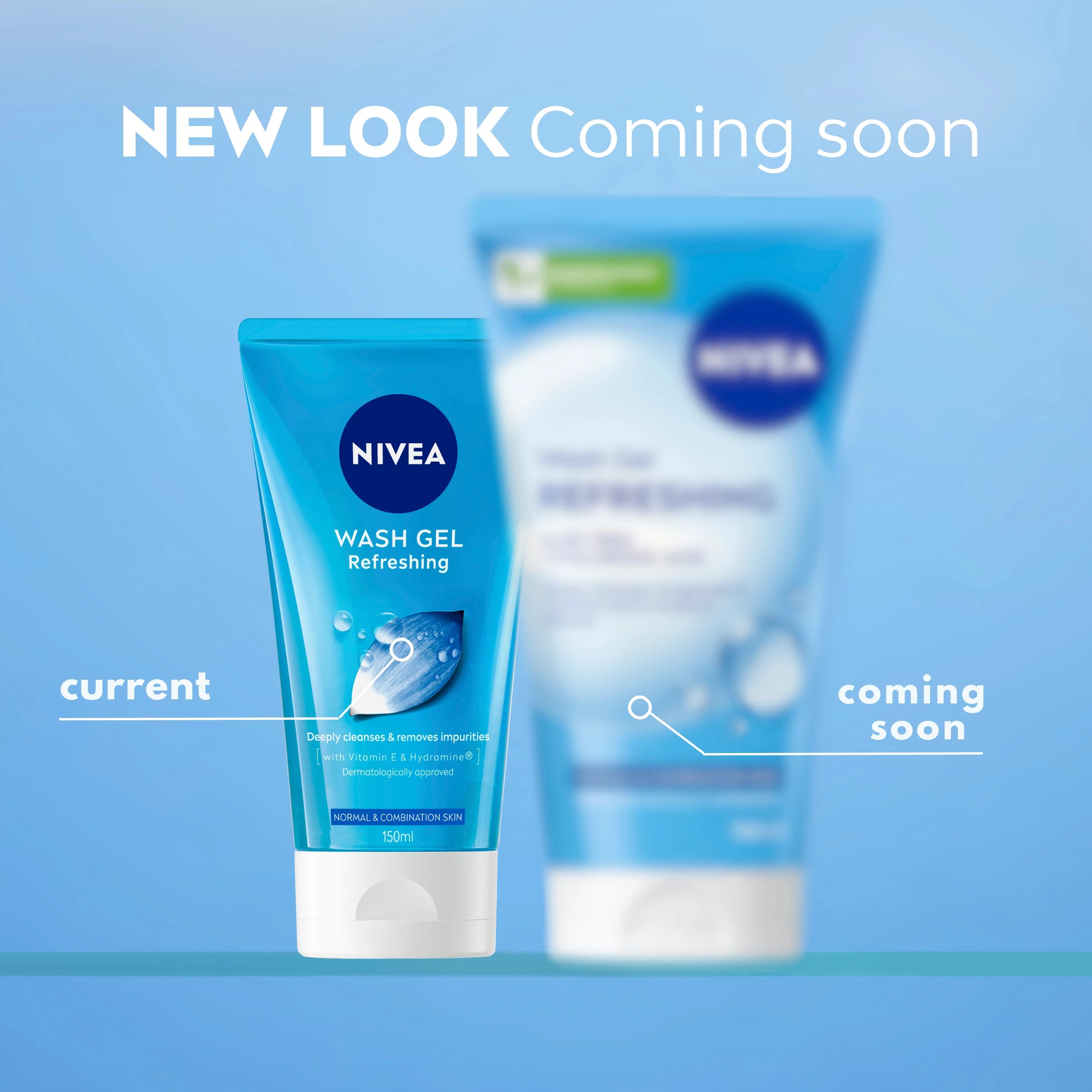 3 Nivea Refreshing Wash Gel 150ml - Hydramine and Vitamin E, 3 of 8