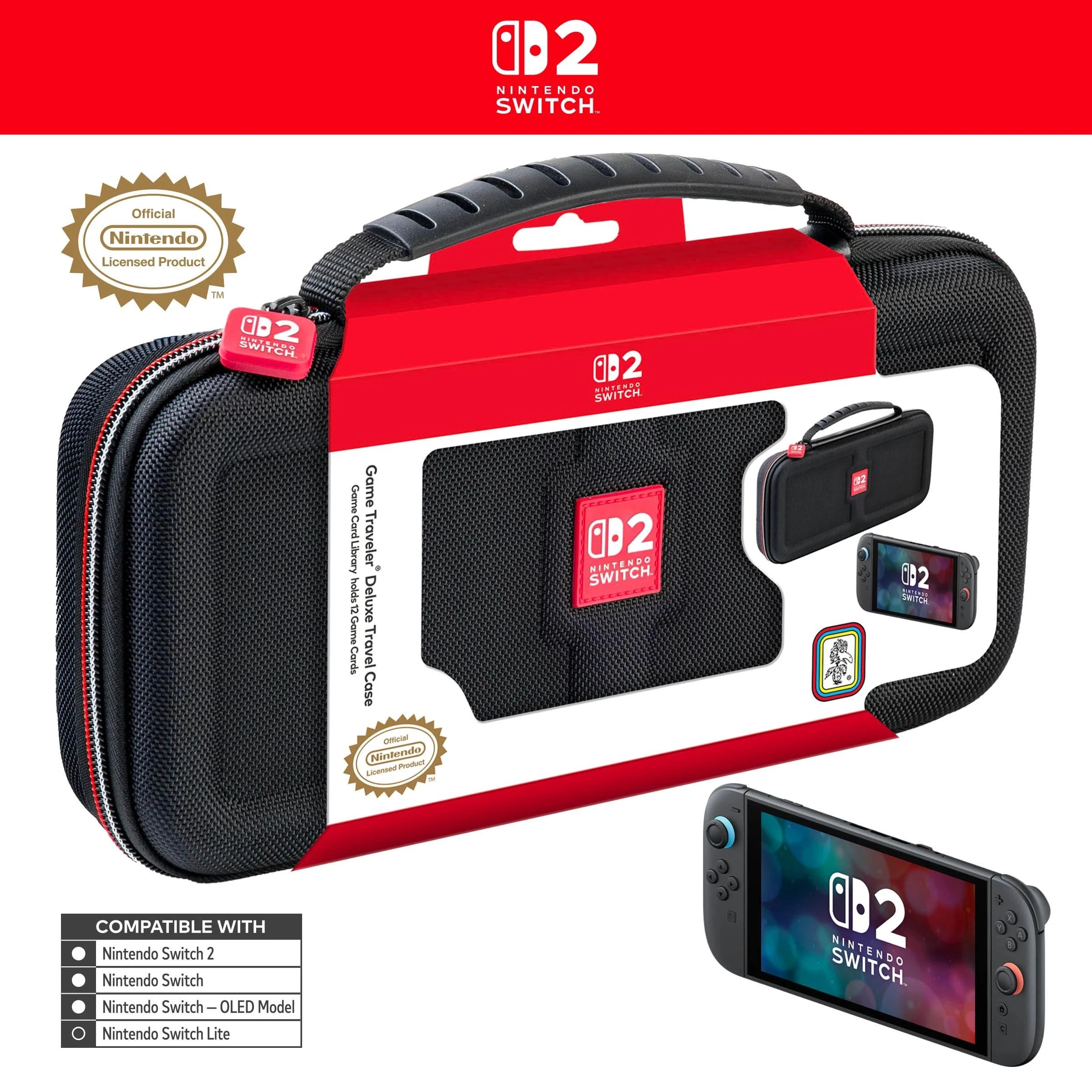1 Nintendo Switch 2™ Game Traveler® Deluxe Travel Case - Black, 1 of 8