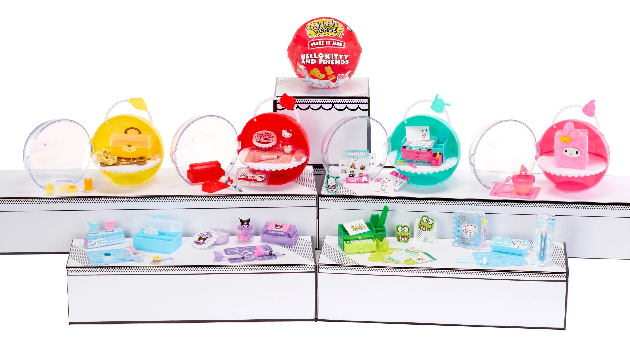 6 MGA's Miniverse - Make It Mini SANRIO Stationery in PDQ - Assorted - Multi, 6 of 6
