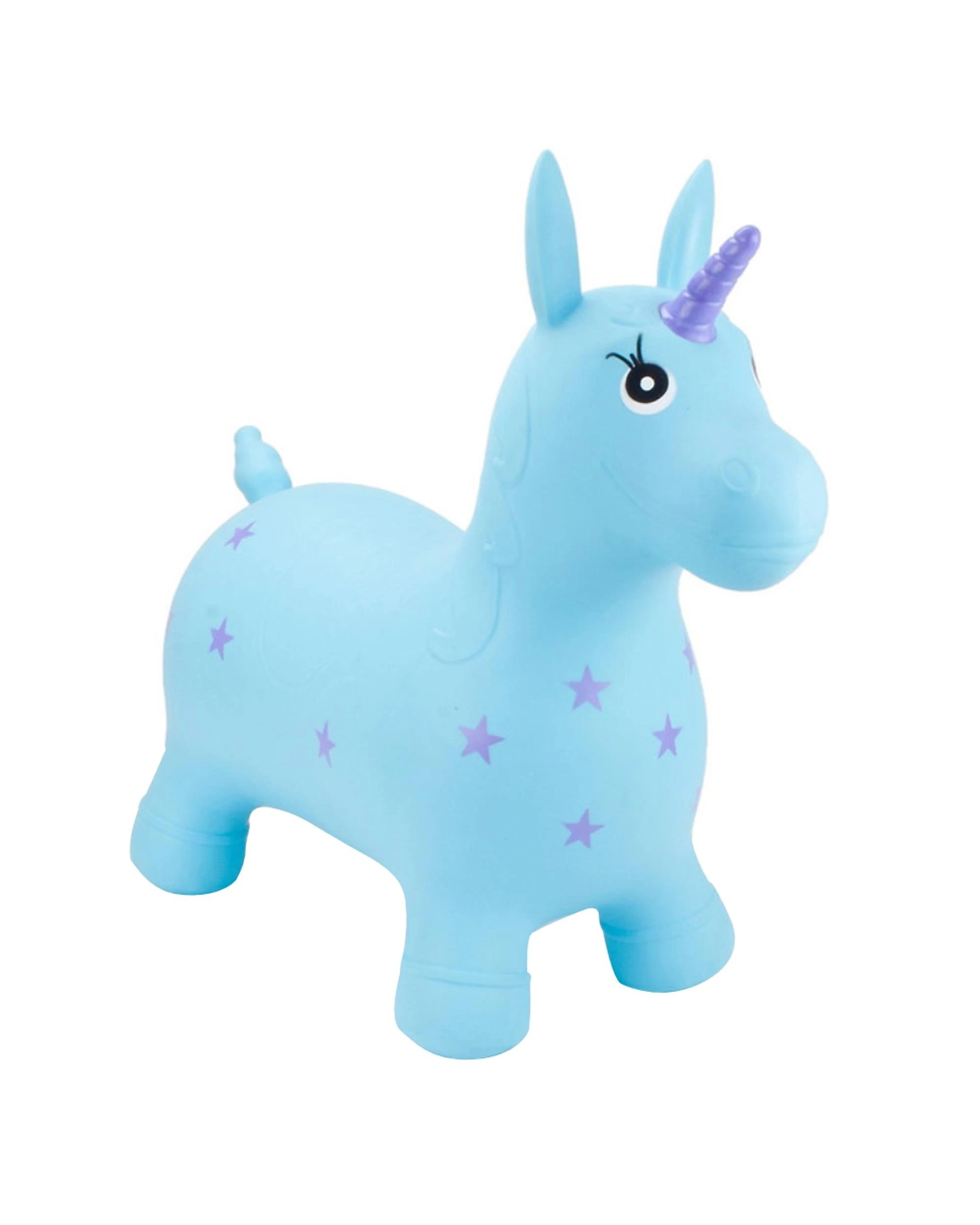 1 Happy Hopperz Turquoise Unicorn Ride On Toy, 1 of 1