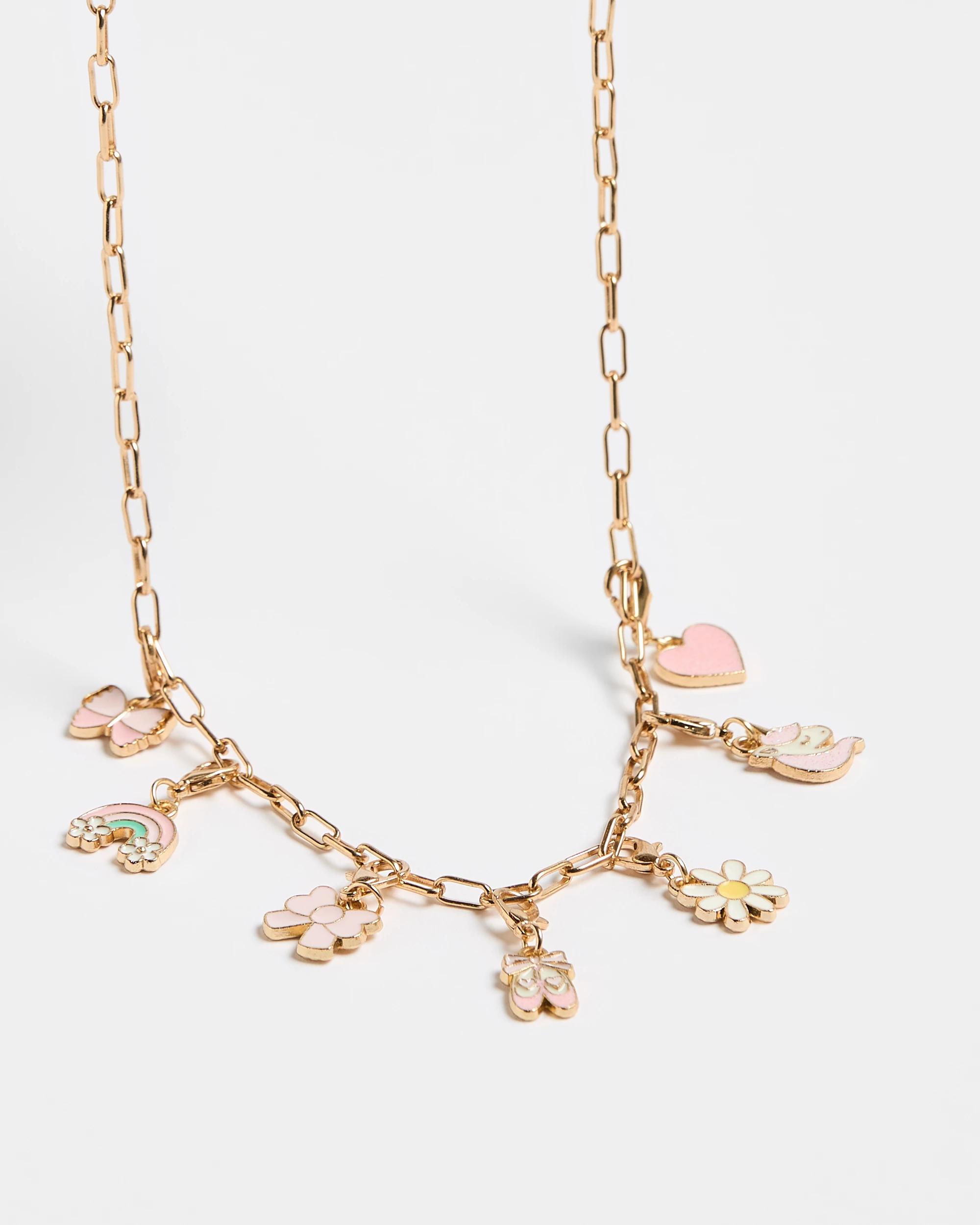 1 Target Kids Ballet Charm Necklace GOLD, 1 of 1