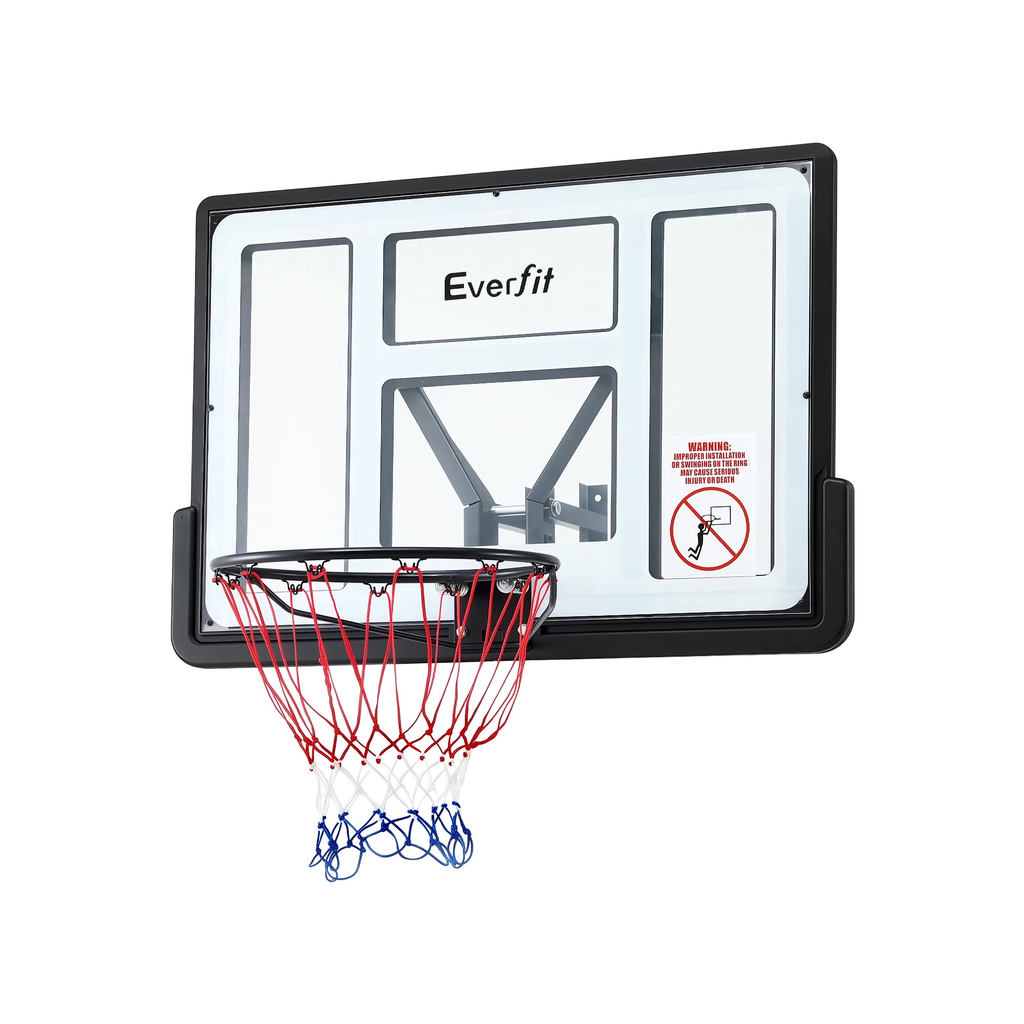 1 Keezi Everfit 43-Inch Wall Mount Kids Basketball Hoop Backboard Indoor Outdoor Sports Equipment White - Multi, 1 of 7