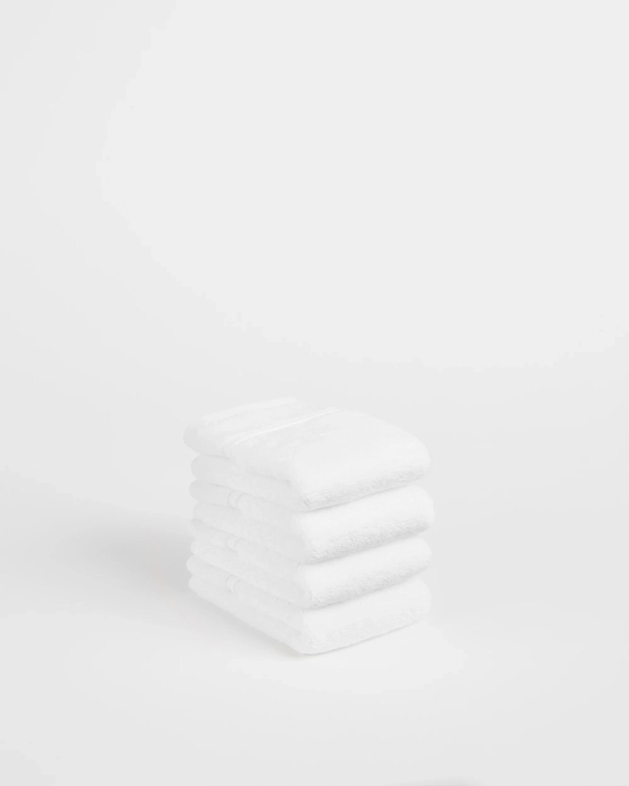 1 Target Luxury Egyptian Cotton Pile Face Washer 4 Pack - White, 1 of 4