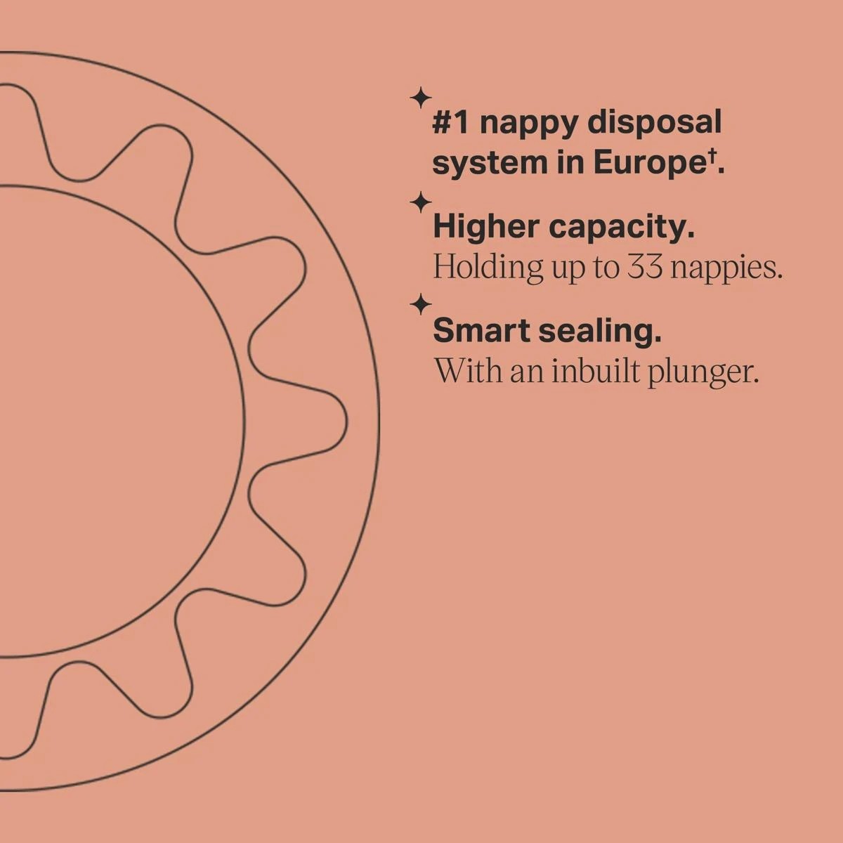 7 Tommee Tippee Twist & Click Advanced Nappy Disposal System - White, 7 of 10