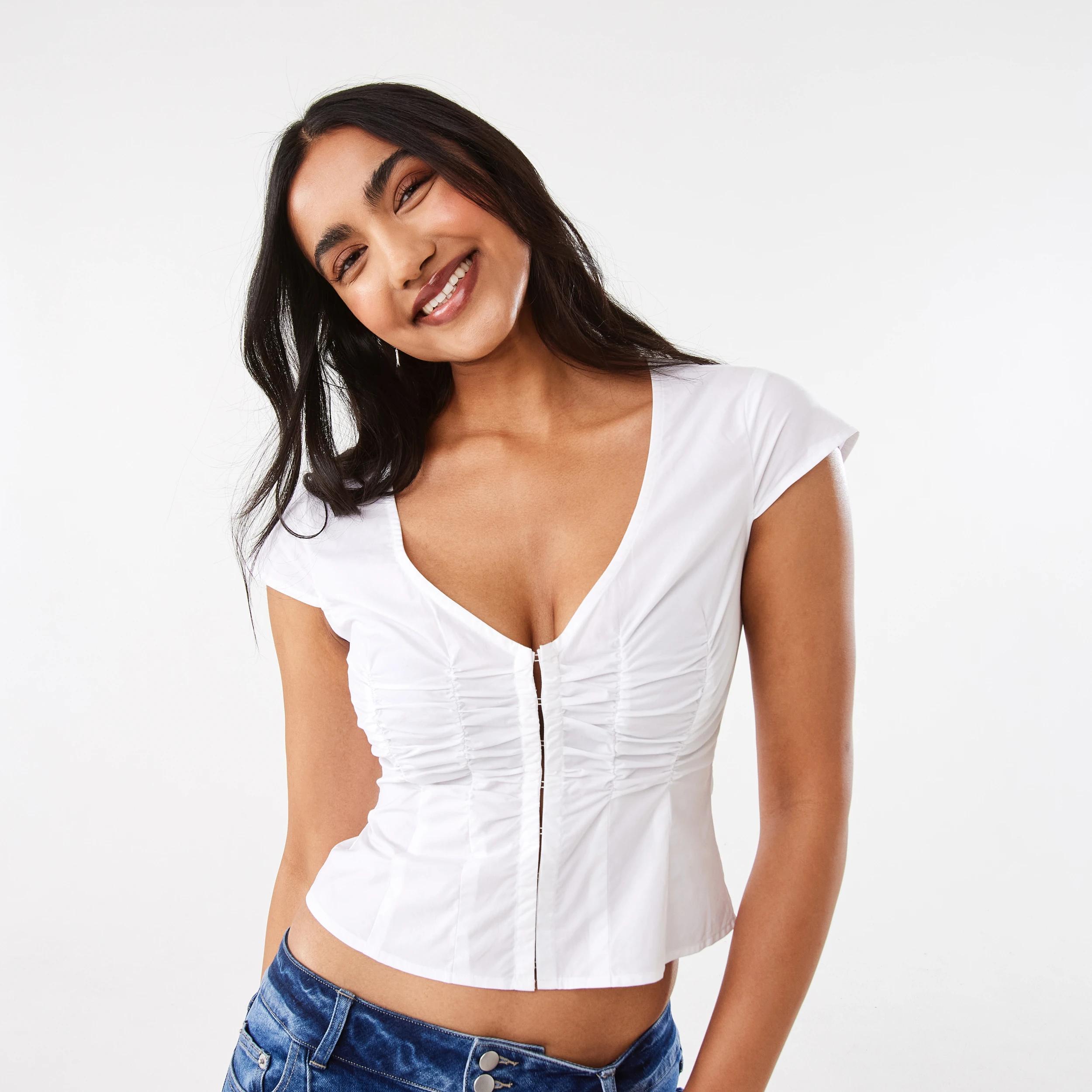 1 Short Sleeve Fitted Shirt White, 1 of 9