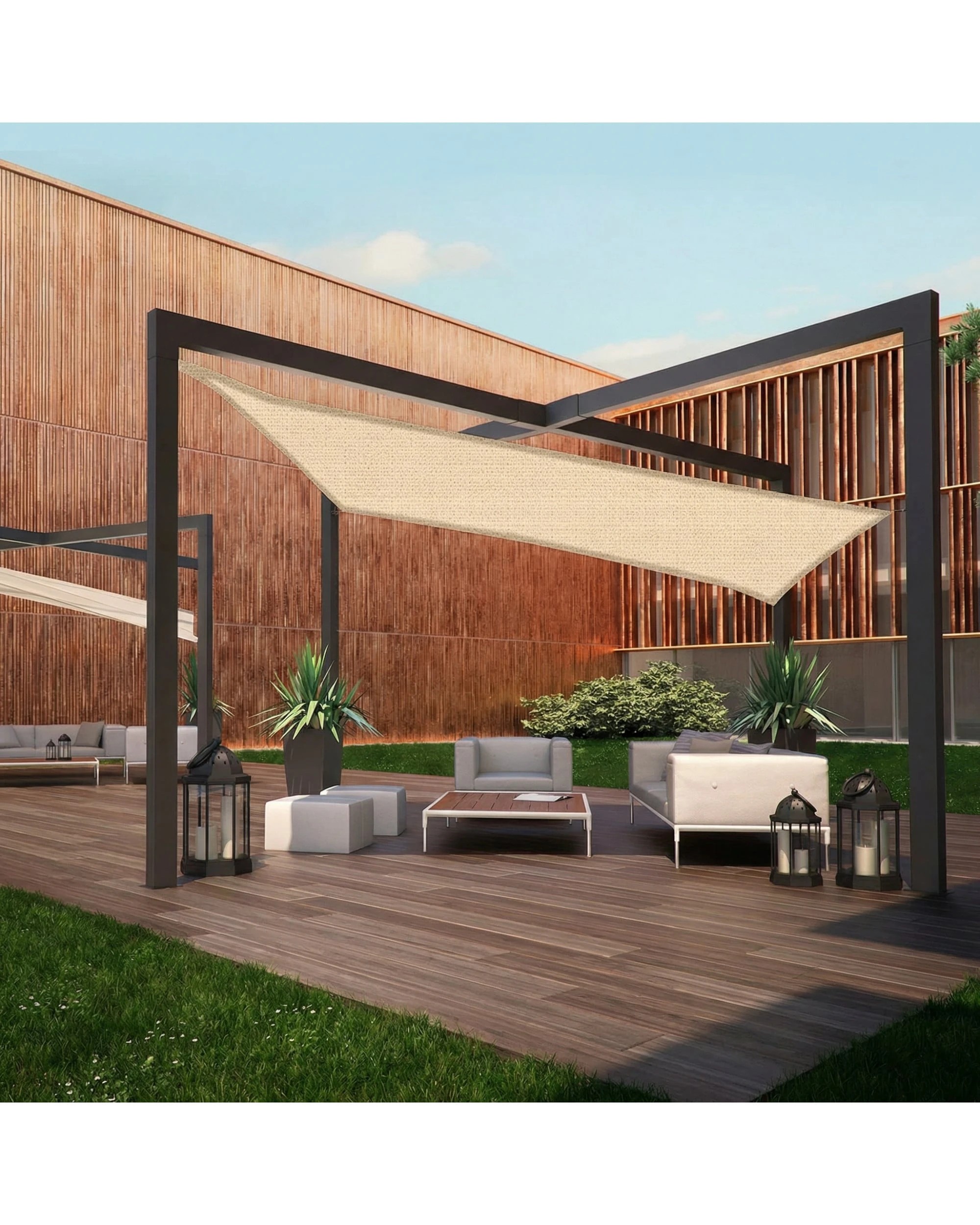 2 Wallaroo 3m x 5m Rectangular Shade Sail - Yellow, 2 of 6