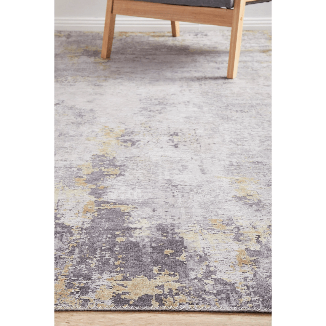 7 RUG CULTURE Illusions 156 Gold Rug, Power-loomed Polyester, 3 mm Pile
 - grey, 7 of 7