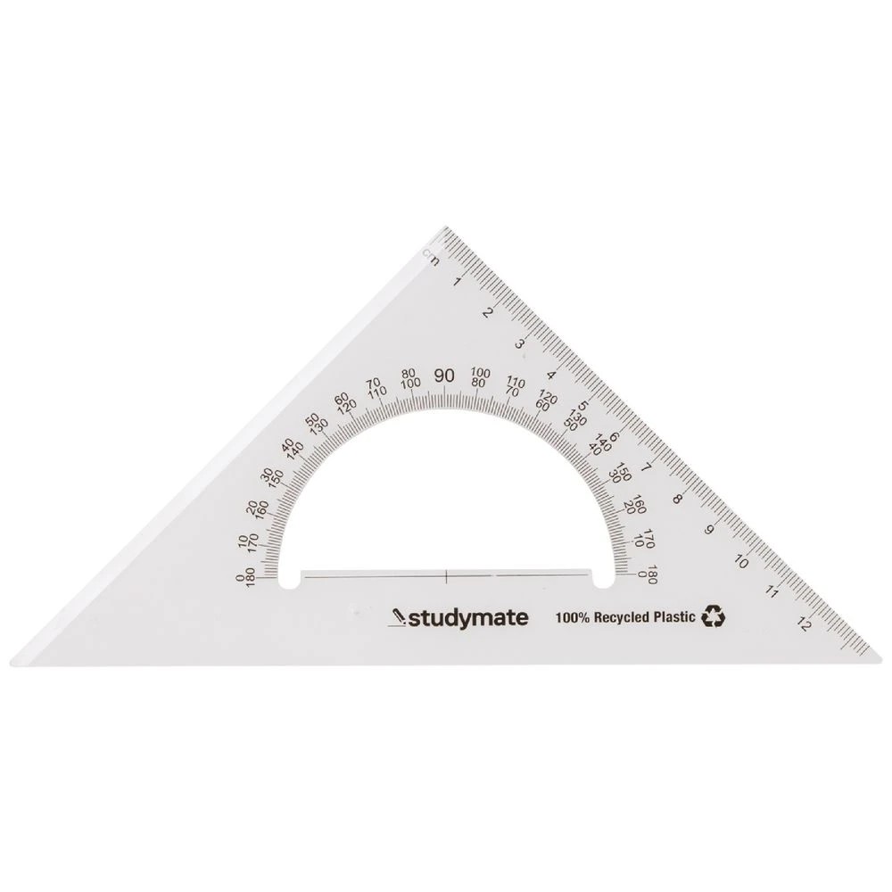 1 Studymate 21cm 45 Degrees Set Square, 1 of 2