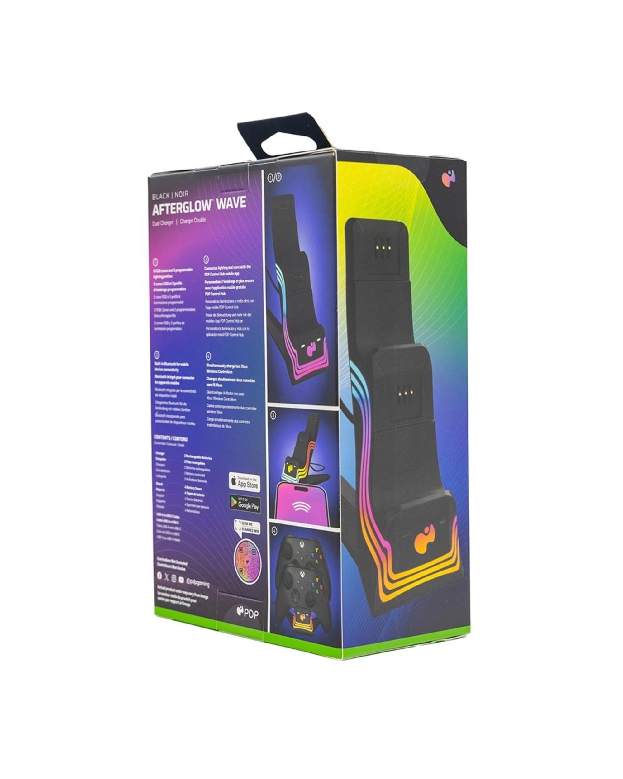 5 PDP - Afterglow Wave Dual Charger for Xbox - Black, 5 of 5