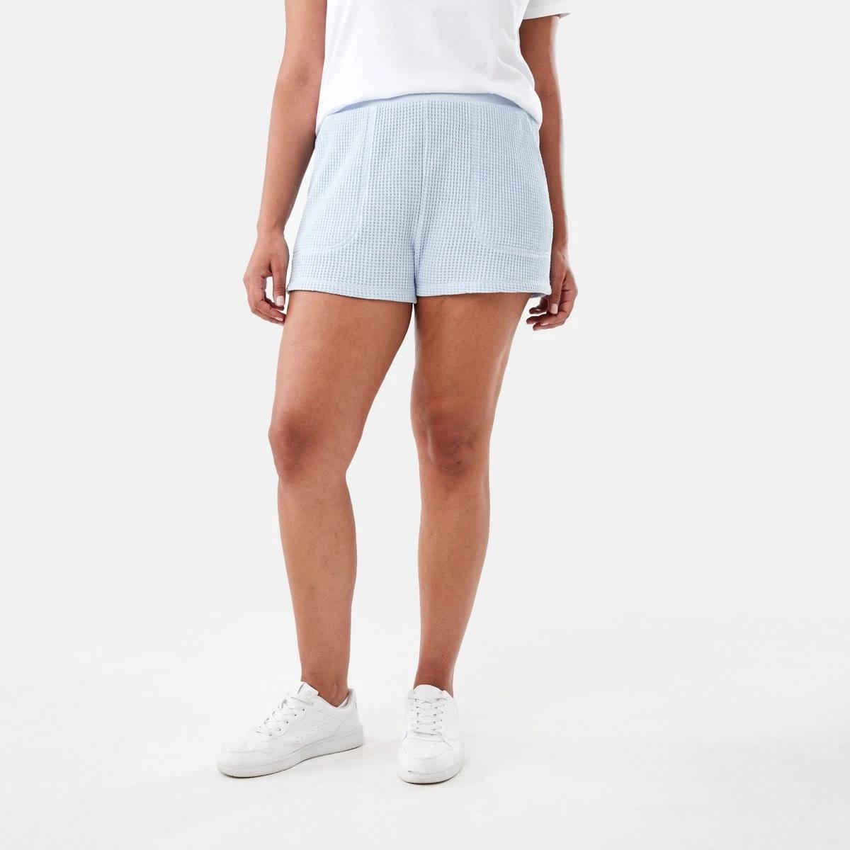 6 Waffle Leisure Shorts Blu Skyway, 6 of 6