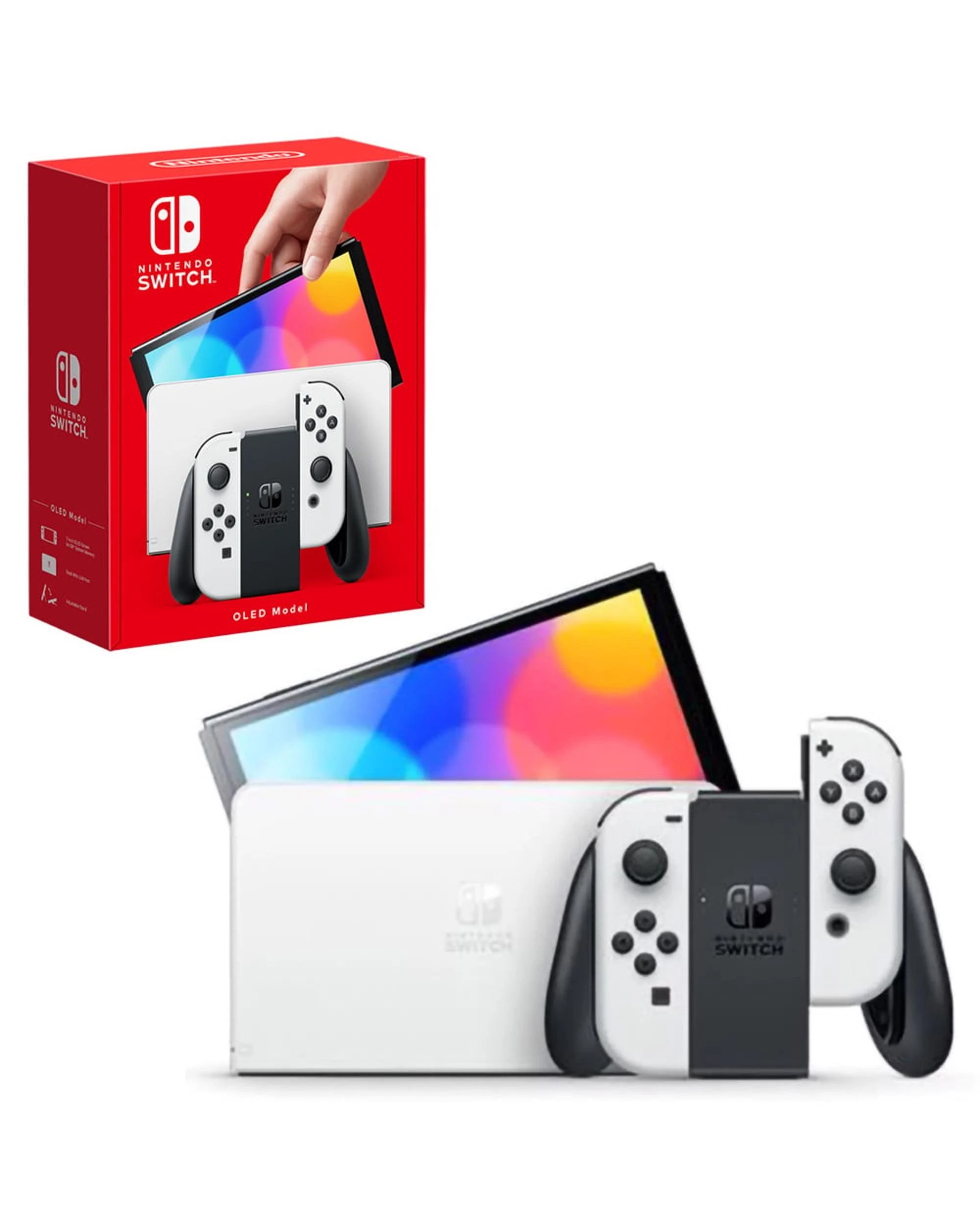 Nintendo Switch OLED Model White Console - White - Kmart