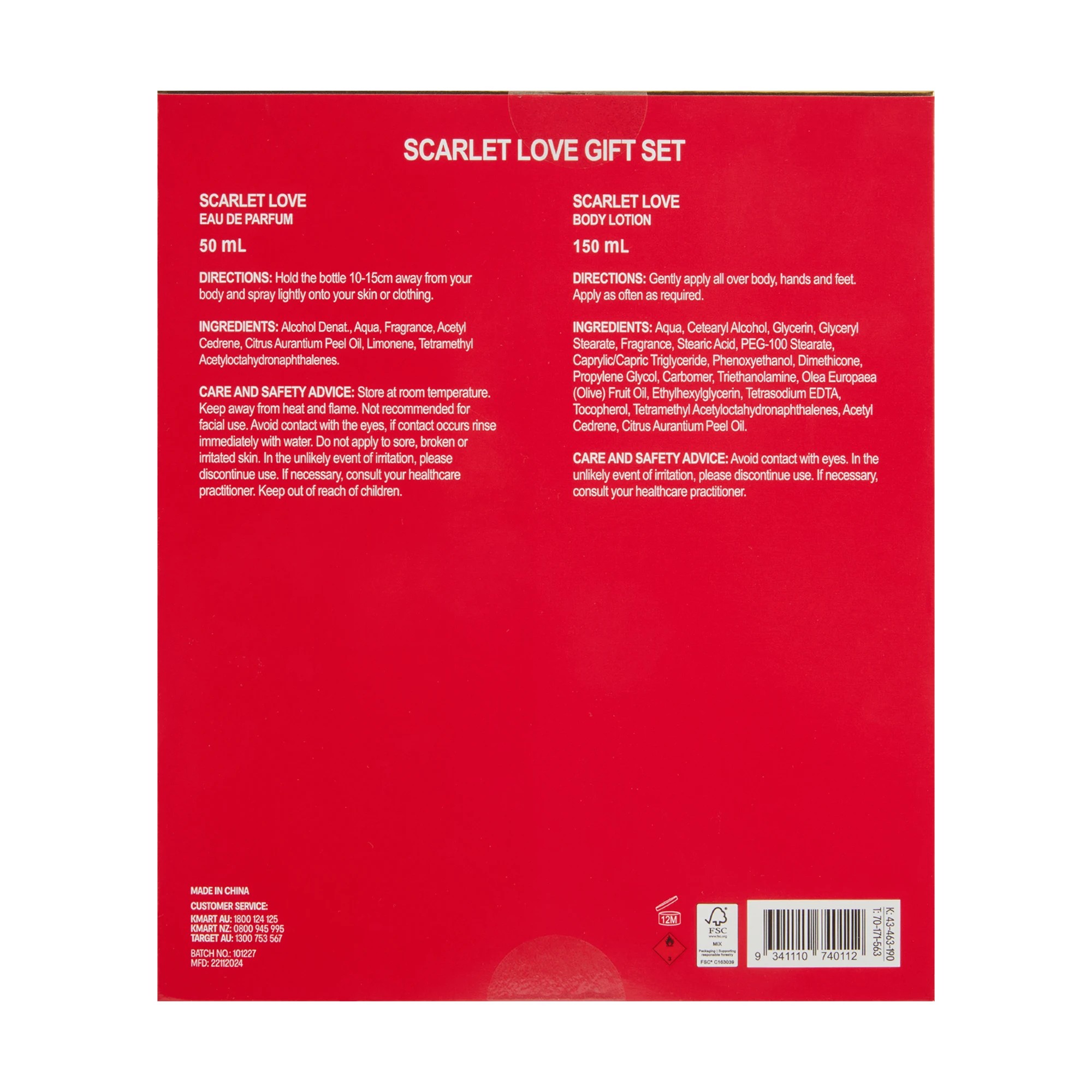 5 OXX Fragrance Scarlet Love Gift Set, 5 of 5