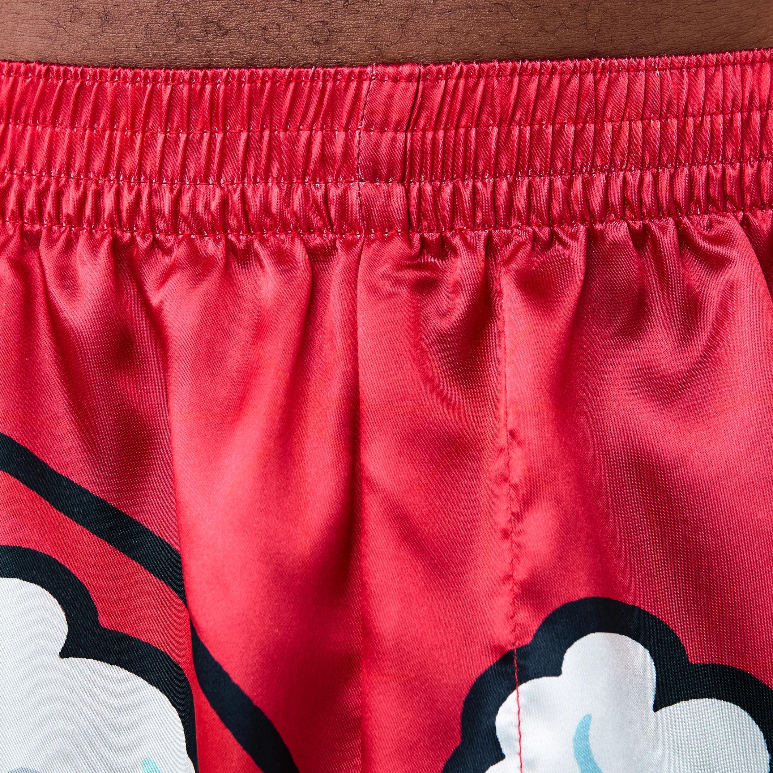 4 Printed Satin Boxers with Santa Hat Naughty, 4 of 6