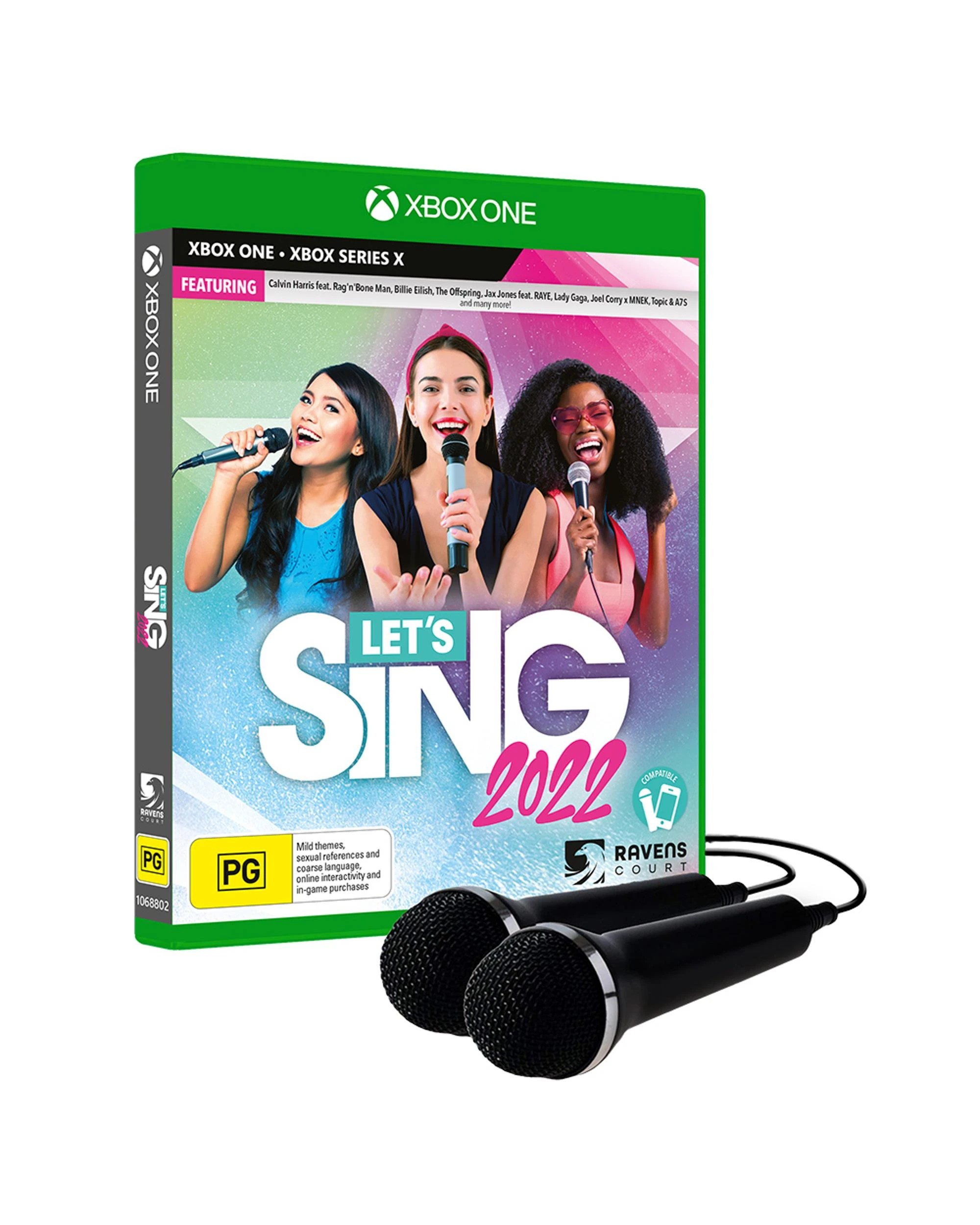 1 Let's Sing 2022 with 2 Microphone Bundle, 1 of 10