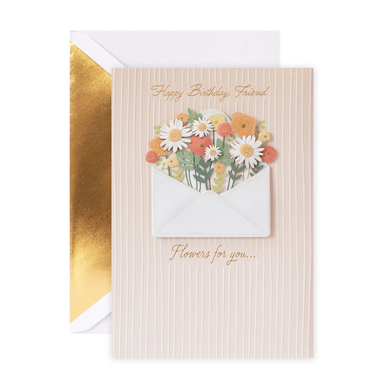 1 Hallmark Signature Birthday Card - Floral Wreath, 1 of 3