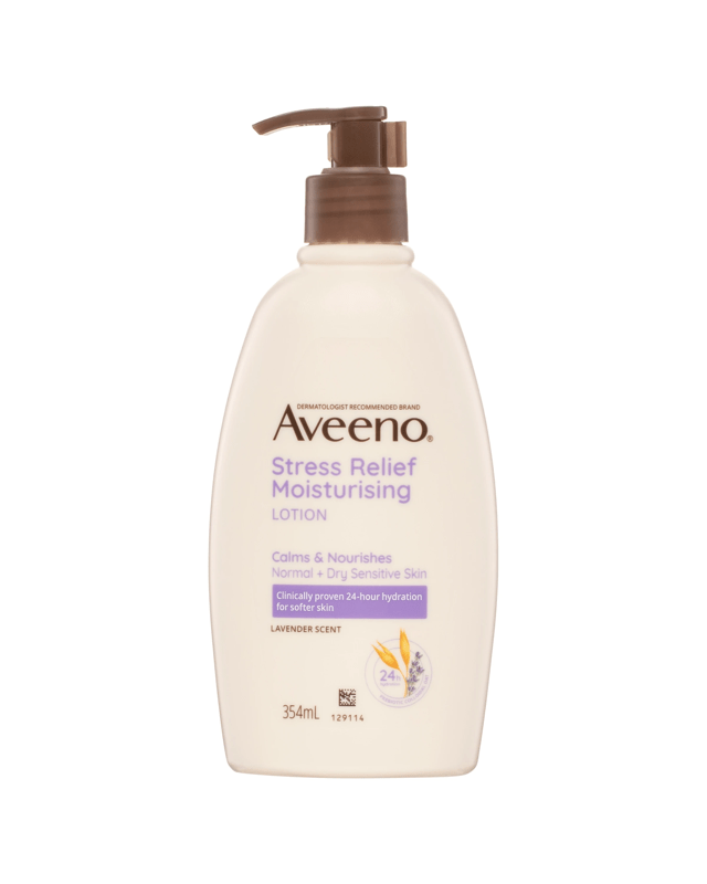 Aveeno Stress Relief Moisturising Body Lotion 354ml - Lavender S