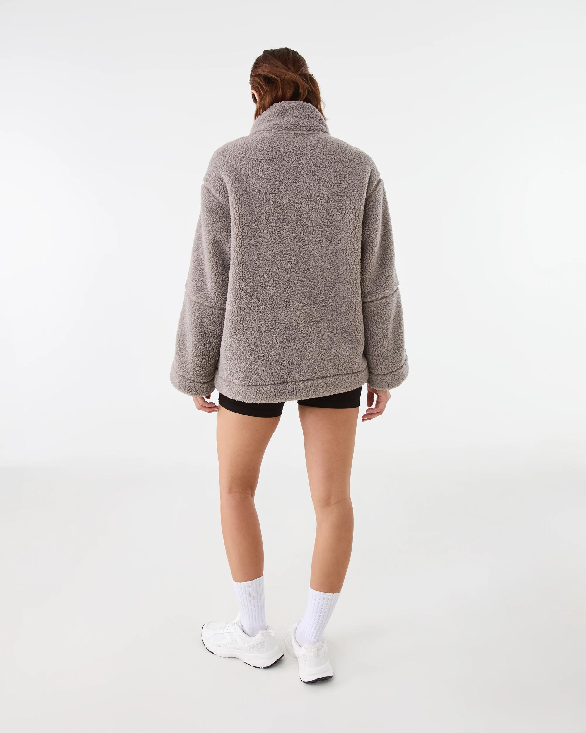 5 Active Womens Outdoor Sherpa Jacket Brn Drift, 5 of 9