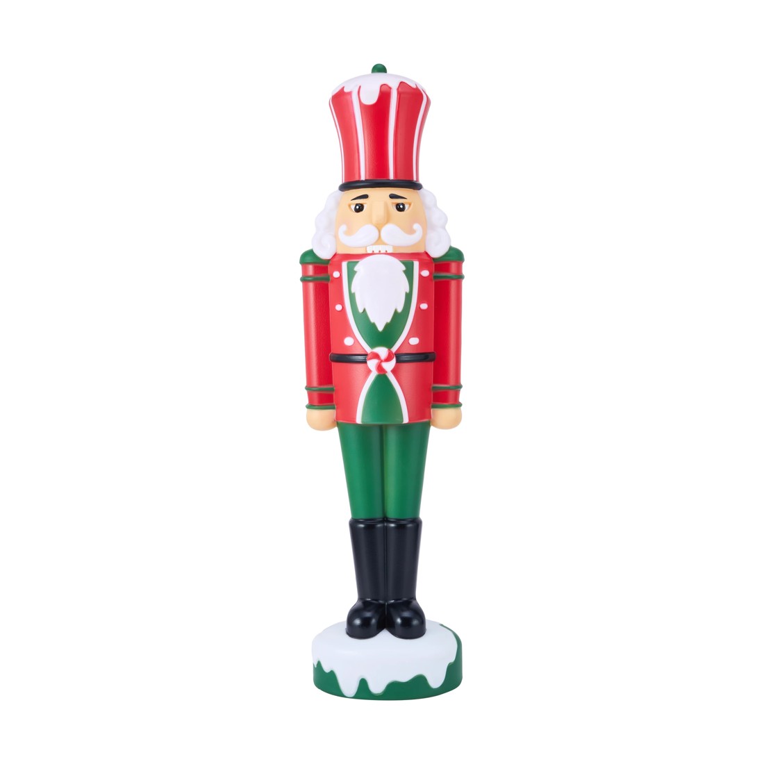 3 Battery Operated LED Light Up Blow Mold Nutcracker, 3 of 7