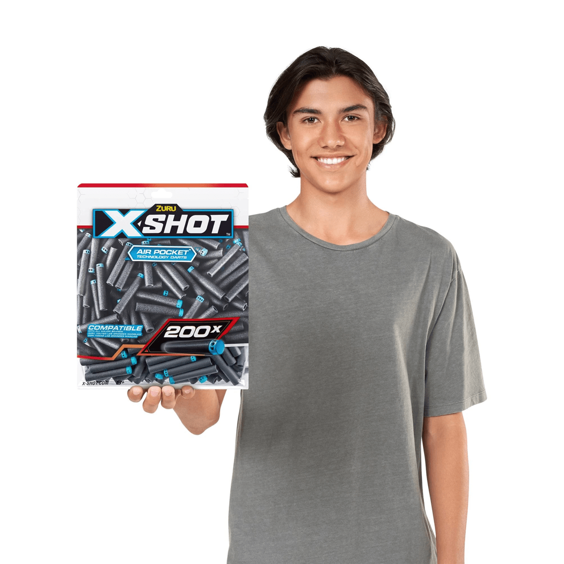 7 XSHOT Excel Darts Refill Pack (200 Darts) by ZURU - Grey, 7 of 8