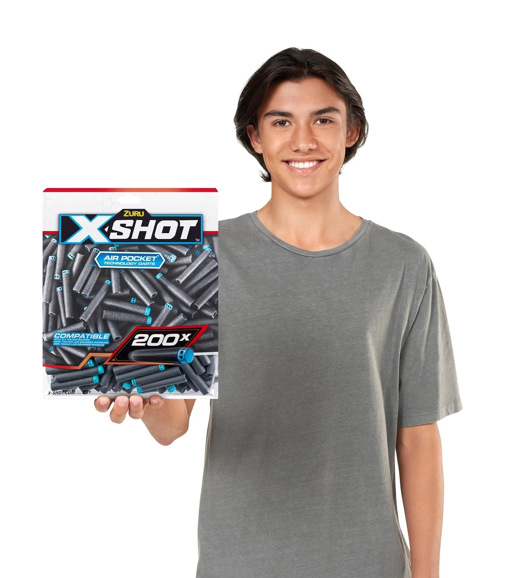 7 XSHOT Excel Darts Refill Pack (200 Darts) by ZURU - Grey, 7 of 8