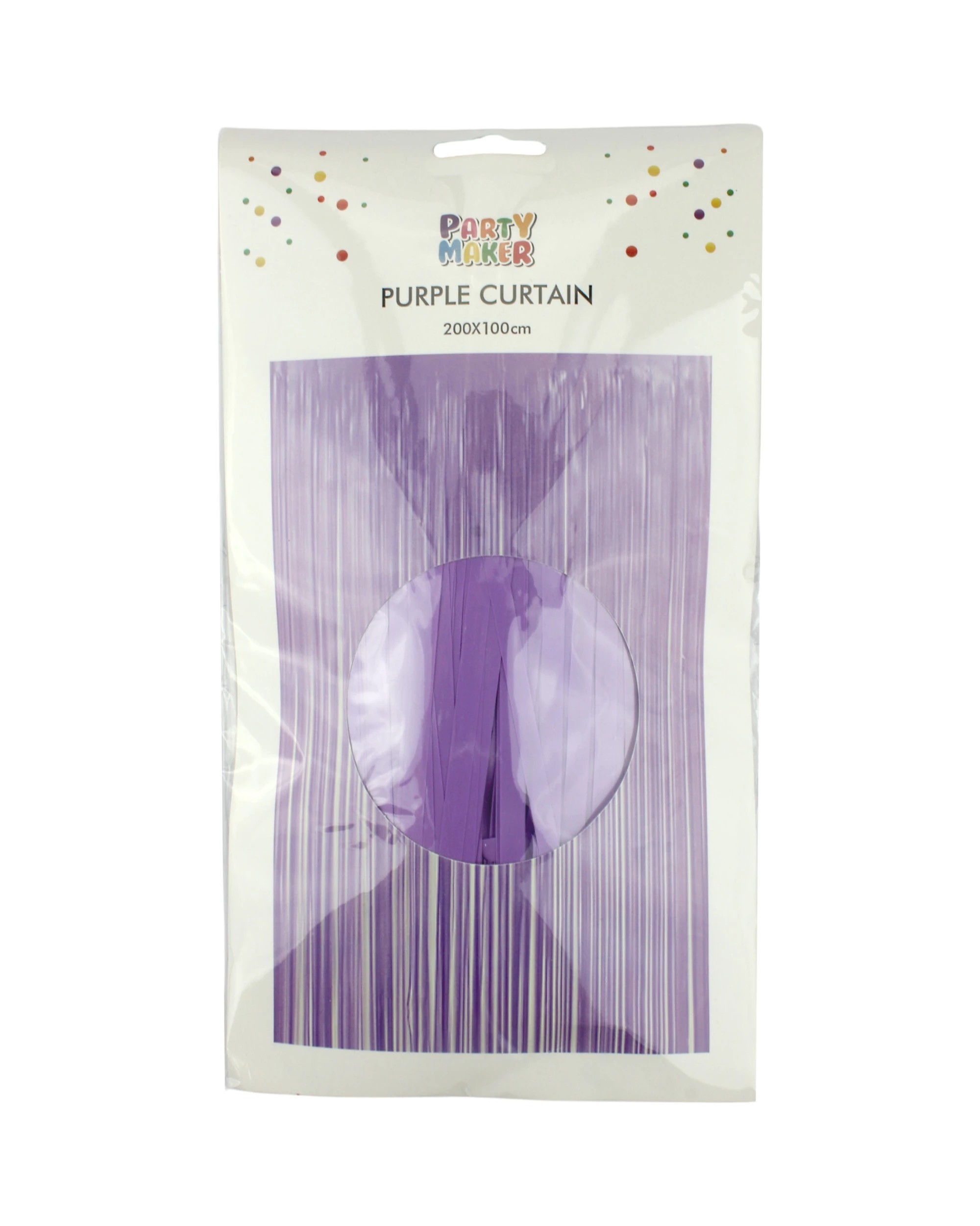 2 Partyrama Purple Plastic Backdrop Curtain 100cm x 200cm, 2 of 2