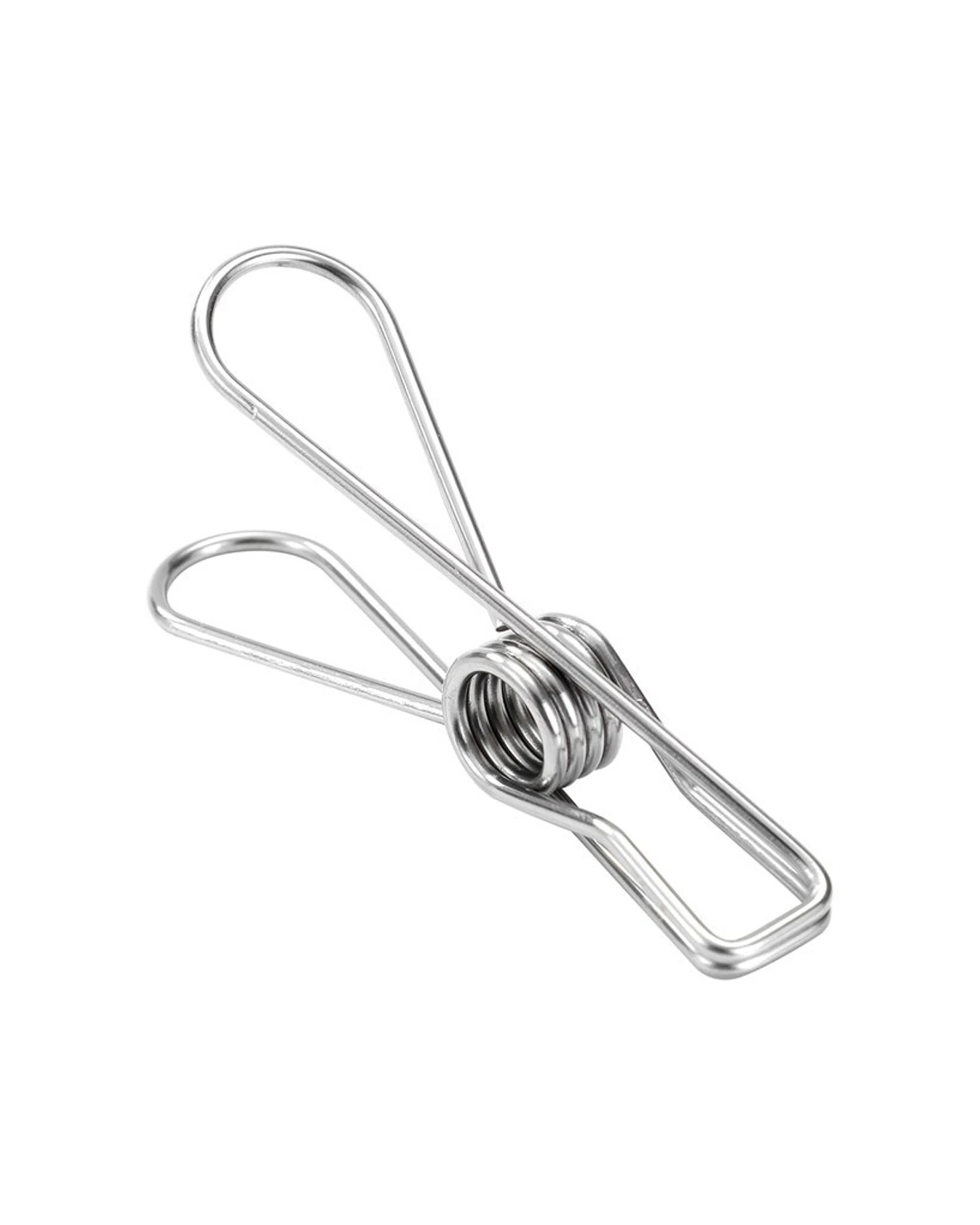 3 20pk Boxsweden 6cm Stainless Steel Hanging Pegs Laundry Clothes Clips Silver
 - Silver, 3 of 4