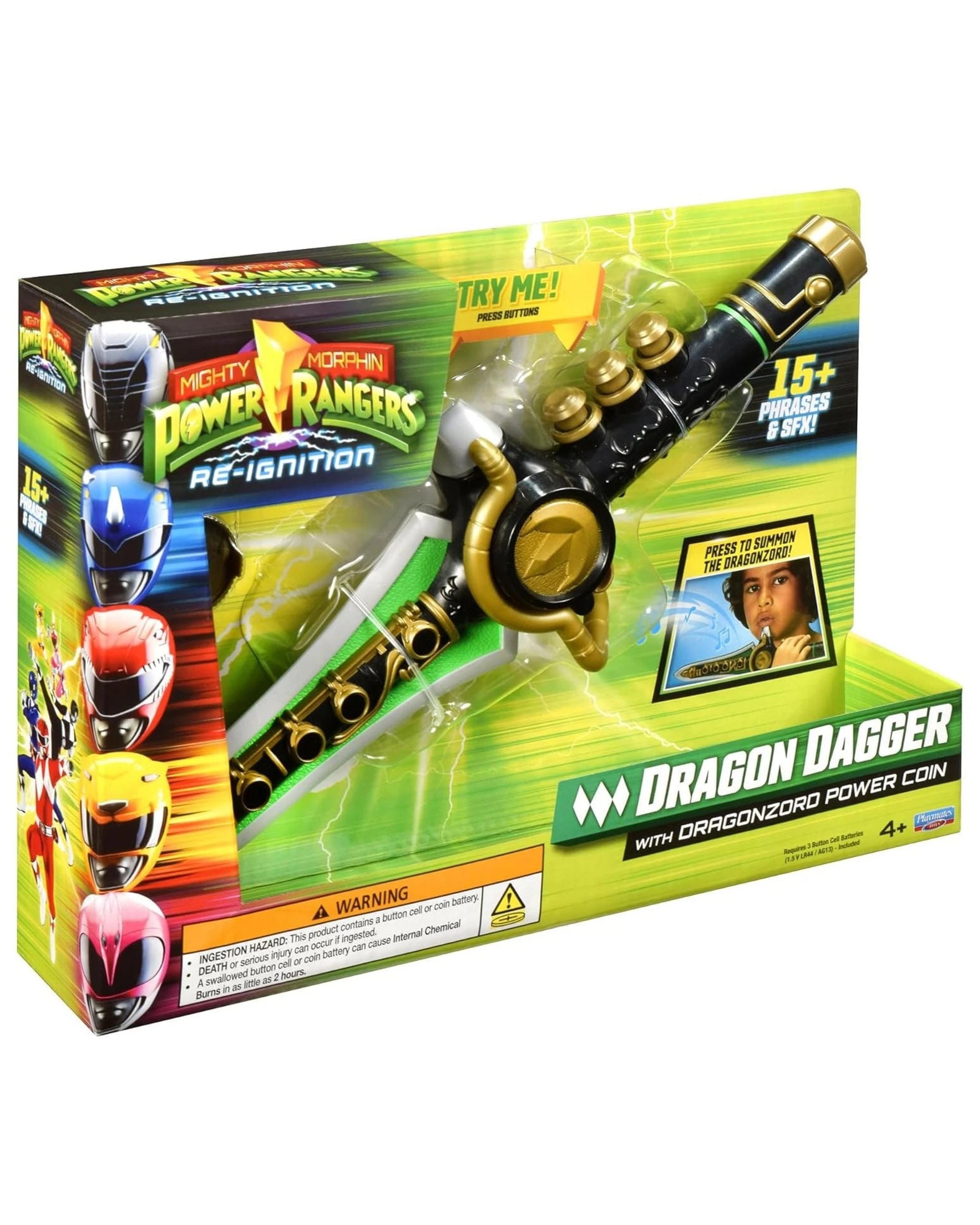 2 Power Rangers Re-Ignition Role Play Dragon Dagger with Dragonzord Power Coin, 2 of 7