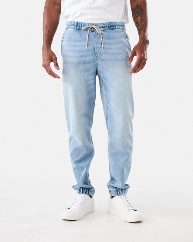 Cuffed Denim Jog