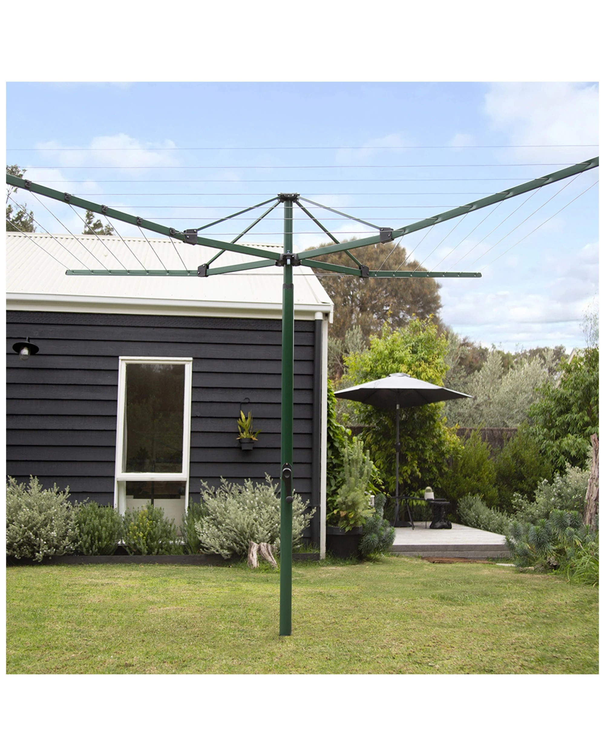 3 Hills Everyday Rotary Clothesline 47 Removable Galvanised Steel Norfolk Pine
 - Natural, 3 of 3