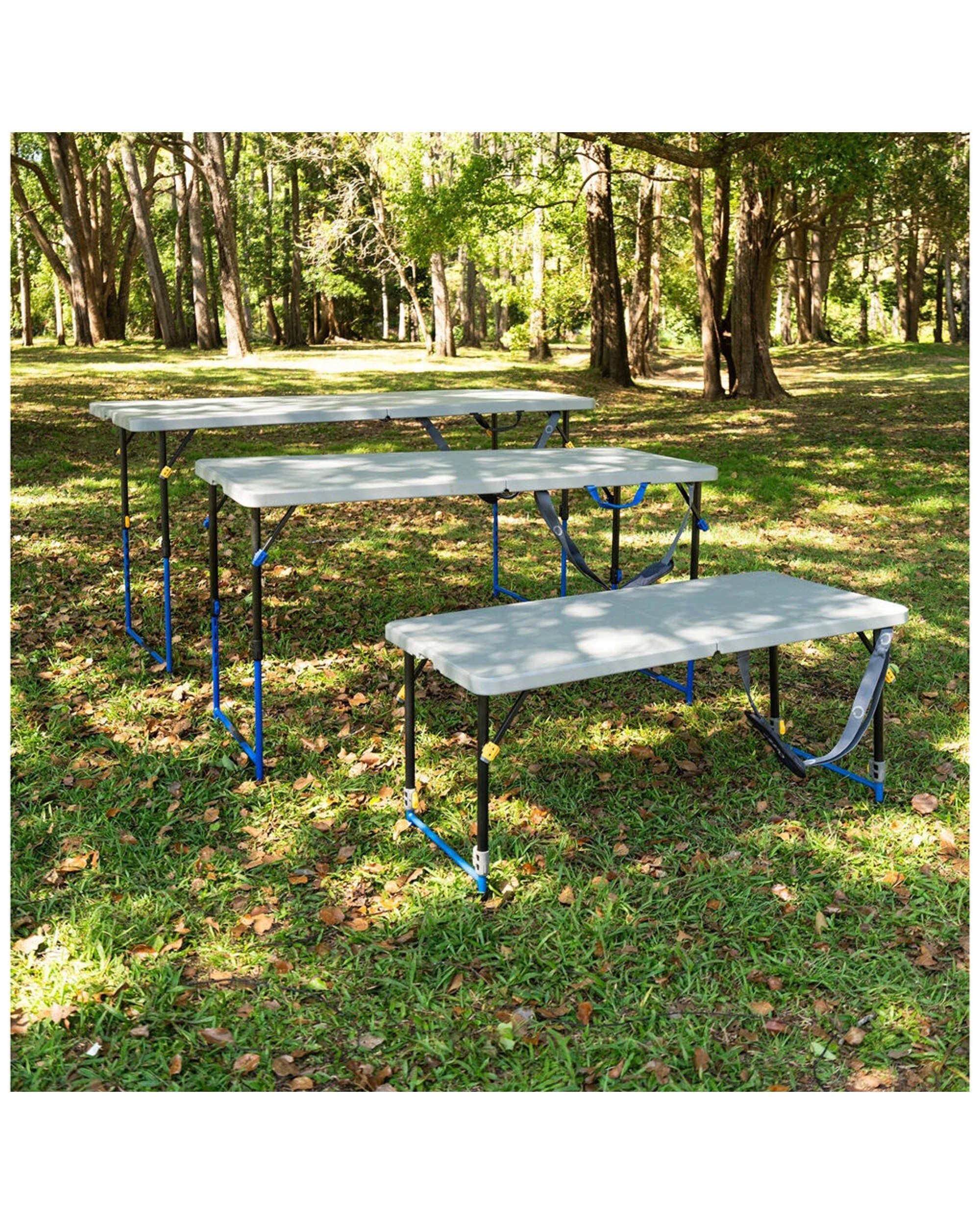7 Quest Versalite 180 Multi Height Camping Table Folding Portable Adjustable 155kg - Multi, 7 of 7