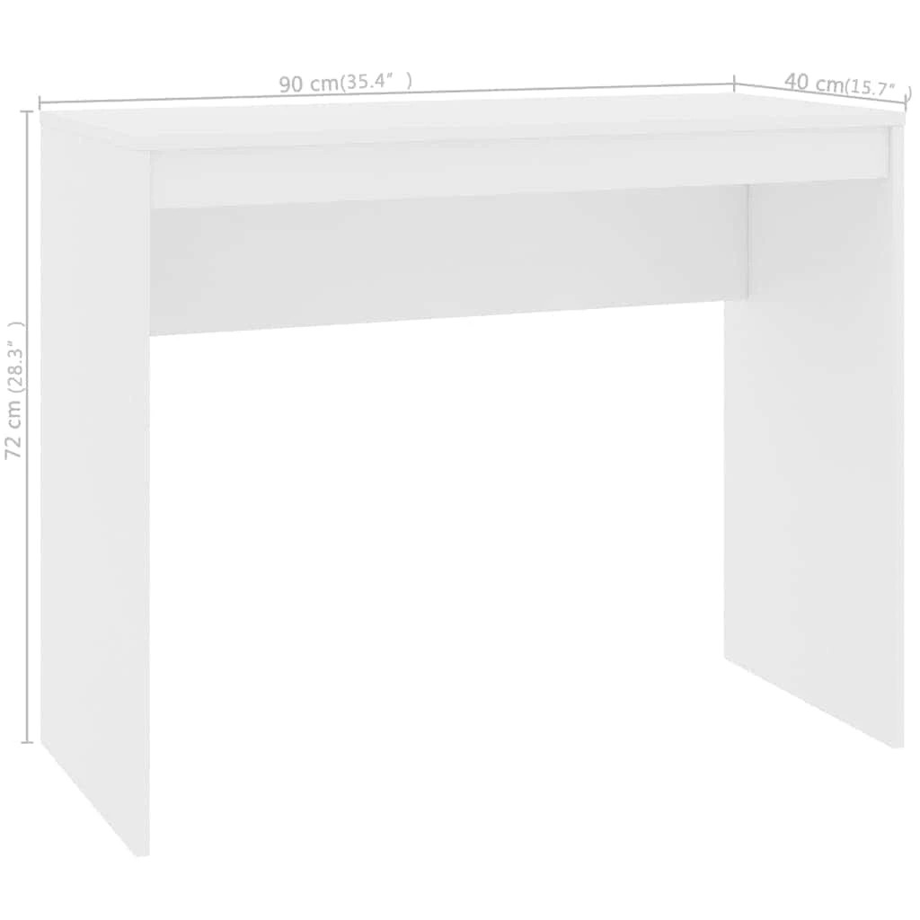 6 Vidaxl Desk Computer Desk - White, 6 of 7