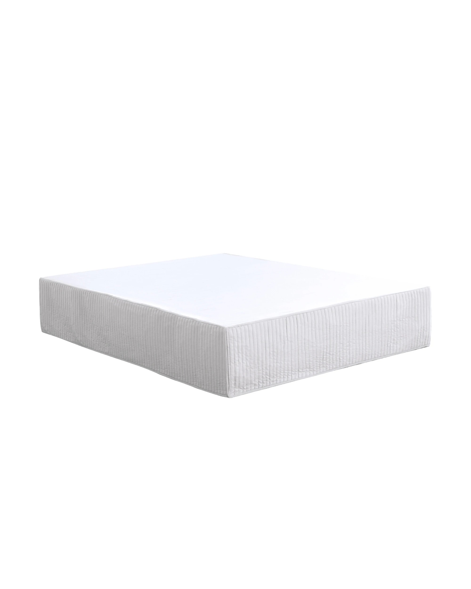 4 Dreamaker Quilted Valance - King Bed - White, 4 of 4