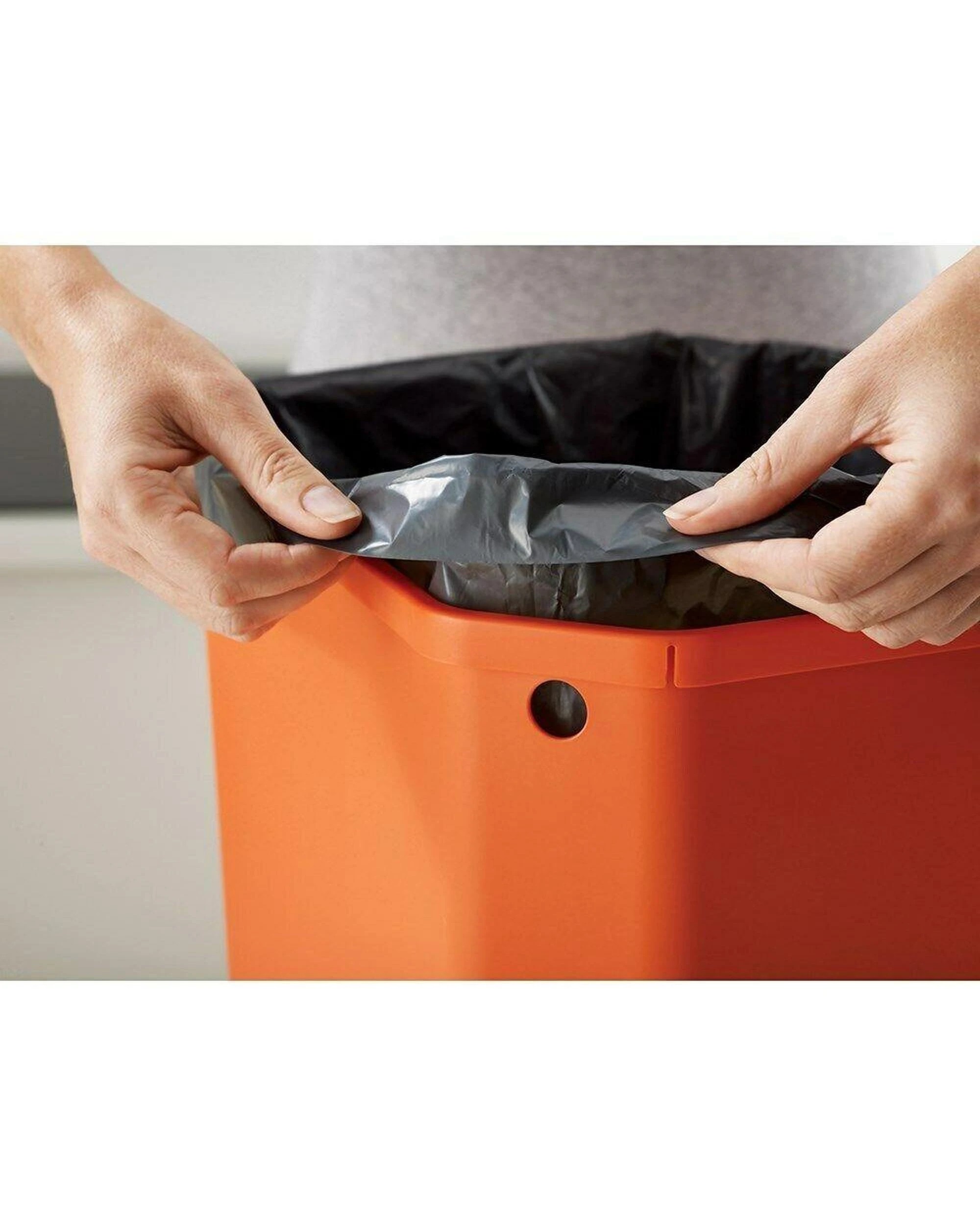 9 Joseph Joseph Totem Compact Waste Separation 40L Bin Stone 30064 - Natural, 9 of 9