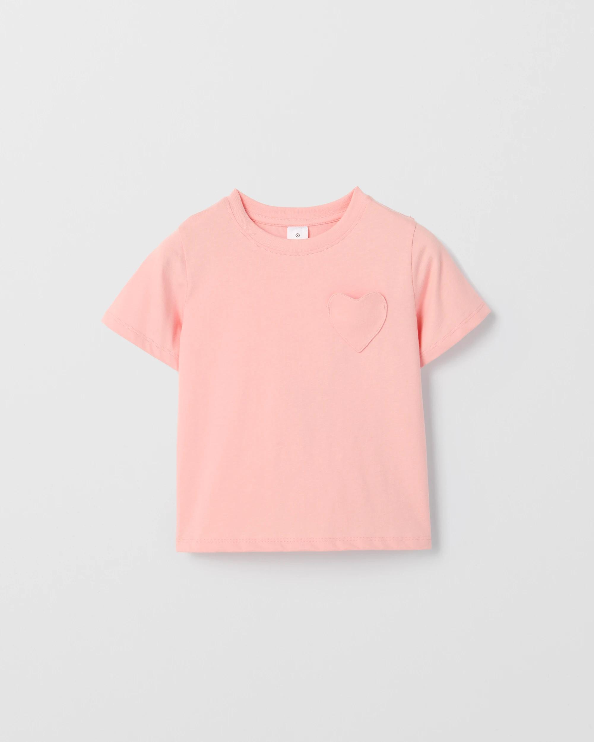 6 Target Kids Australian Cotton 3 Pack T-Shirts CORAL STRIPE, 6 of 9