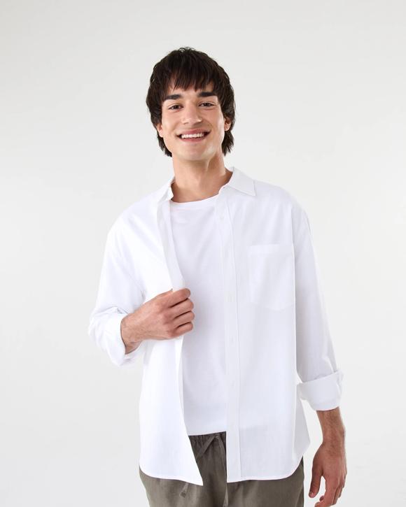 Long Sleeve Cotton Linen Shirt